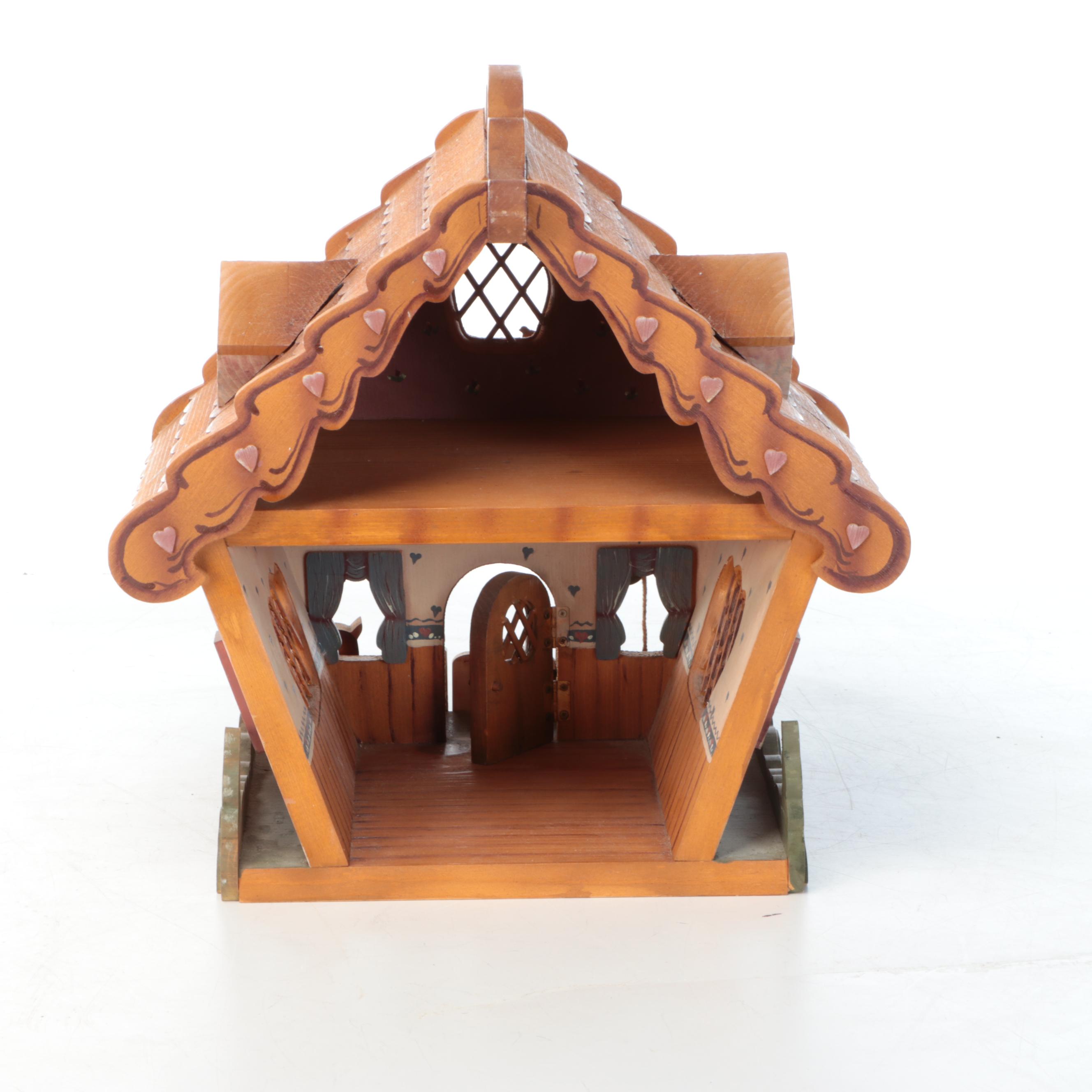 Carved Wooden Dollhouse