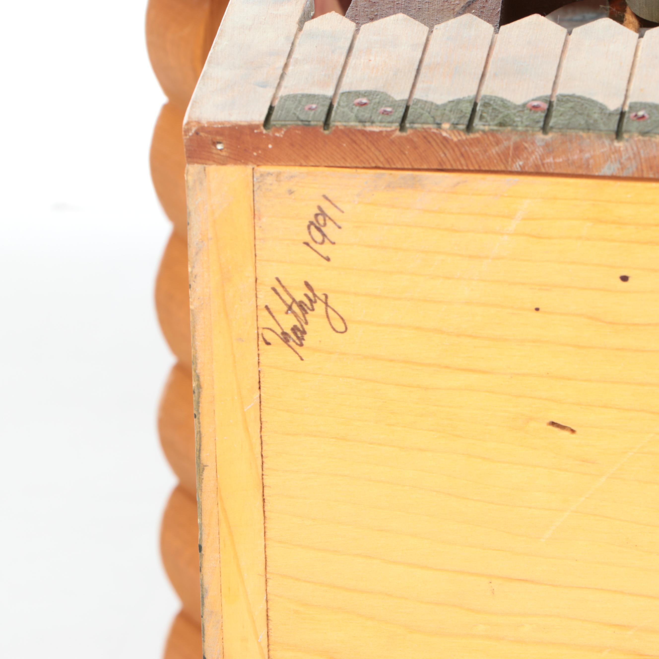 Carved Wooden Dollhouse