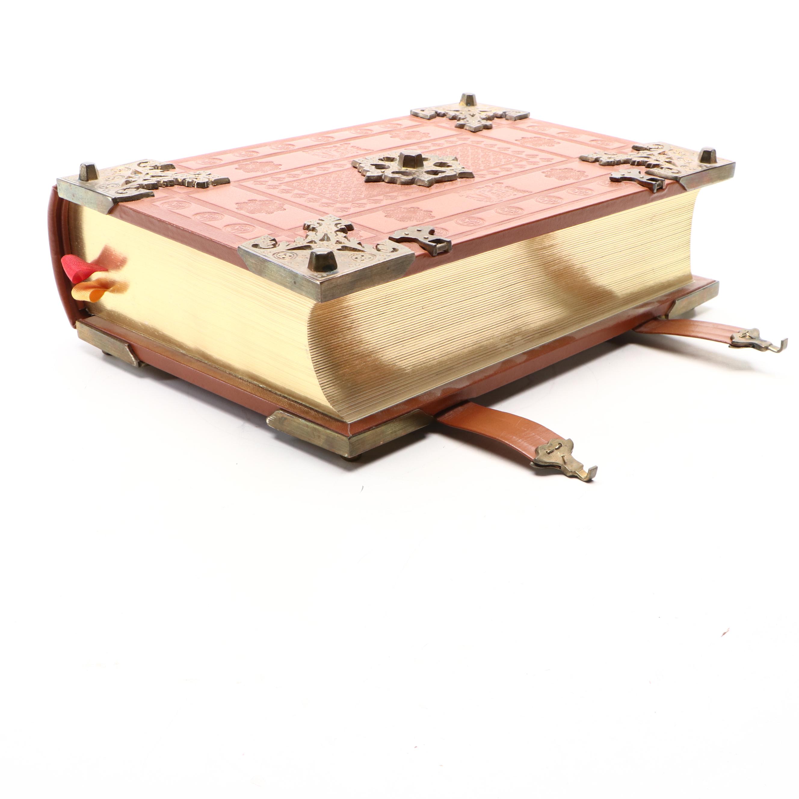 Leather Bound "Die Heilige Schrift," 1991