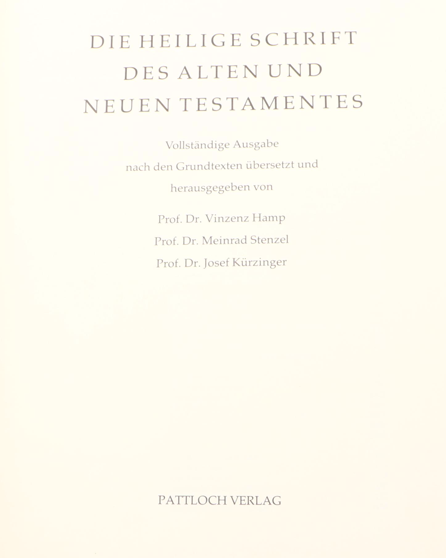 Leather Bound "Die Heilige Schrift," 1991