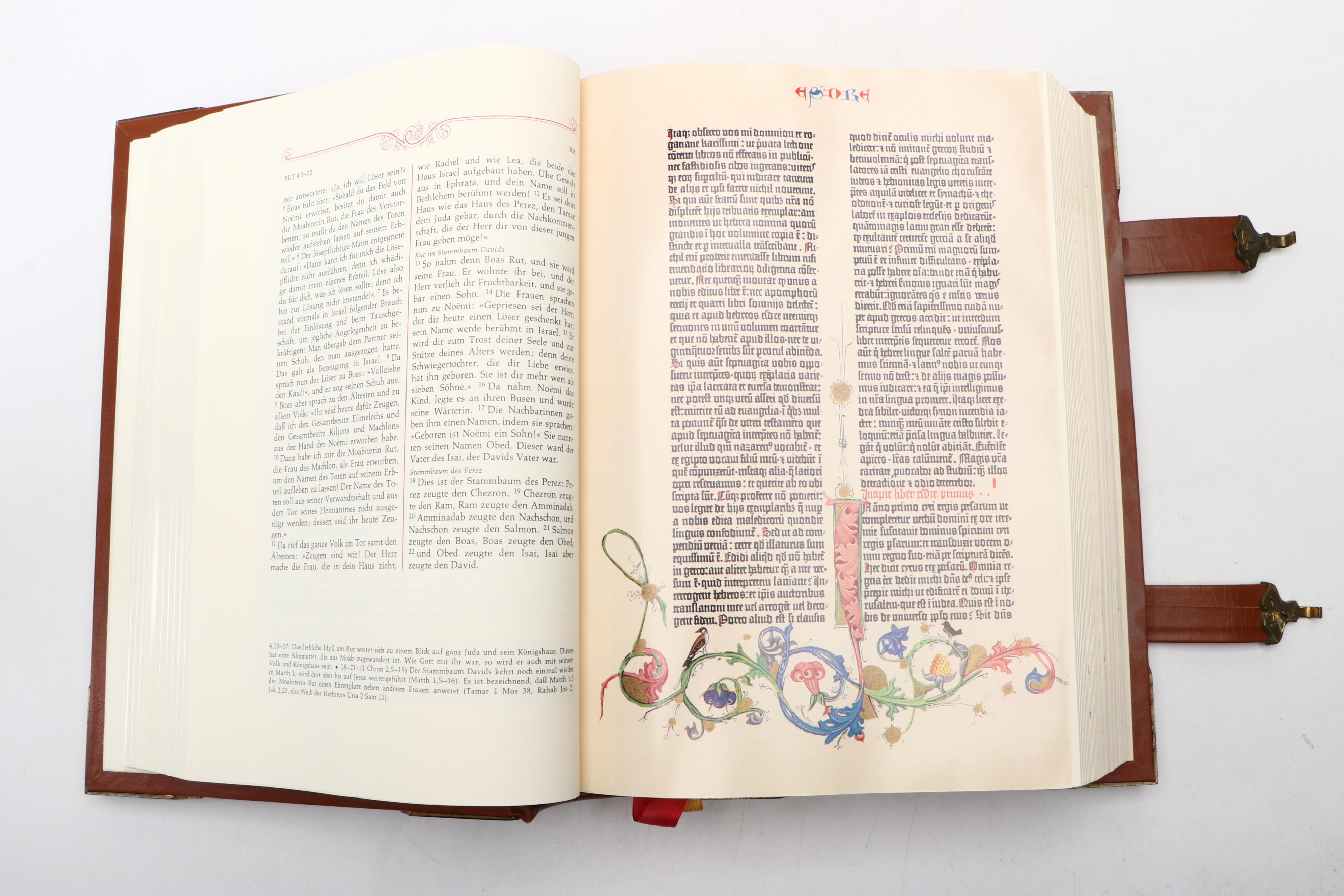 Leather Bound "Die Heilige Schrift," 1991