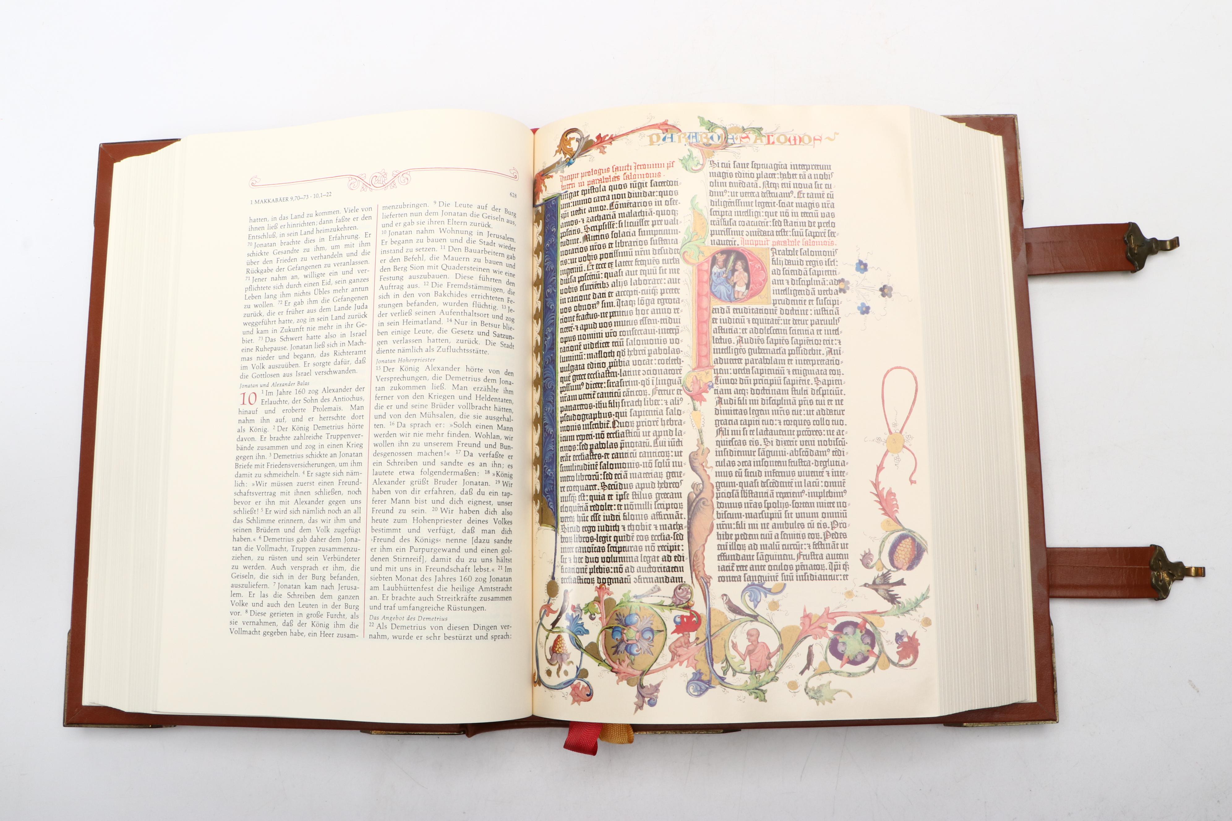 Leather Bound "Die Heilige Schrift," 1991