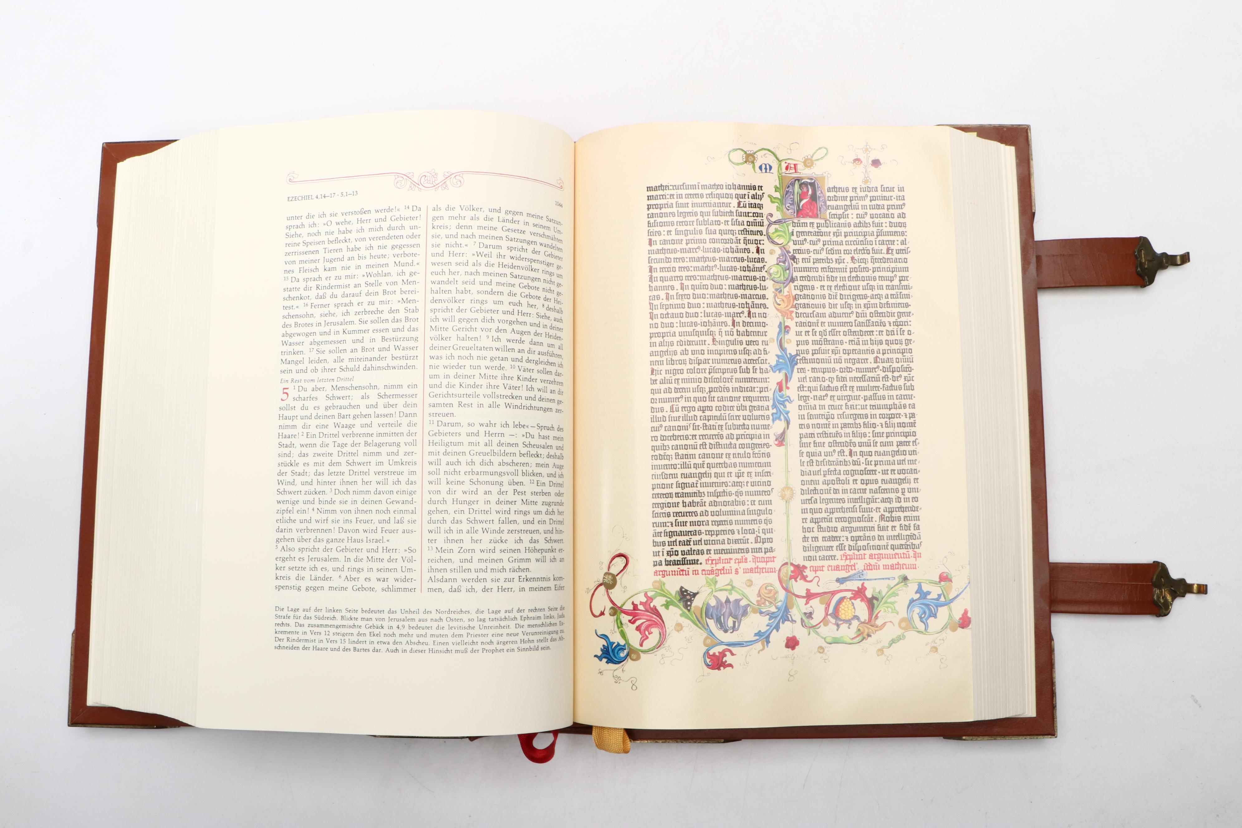 Leather Bound "Die Heilige Schrift," 1991