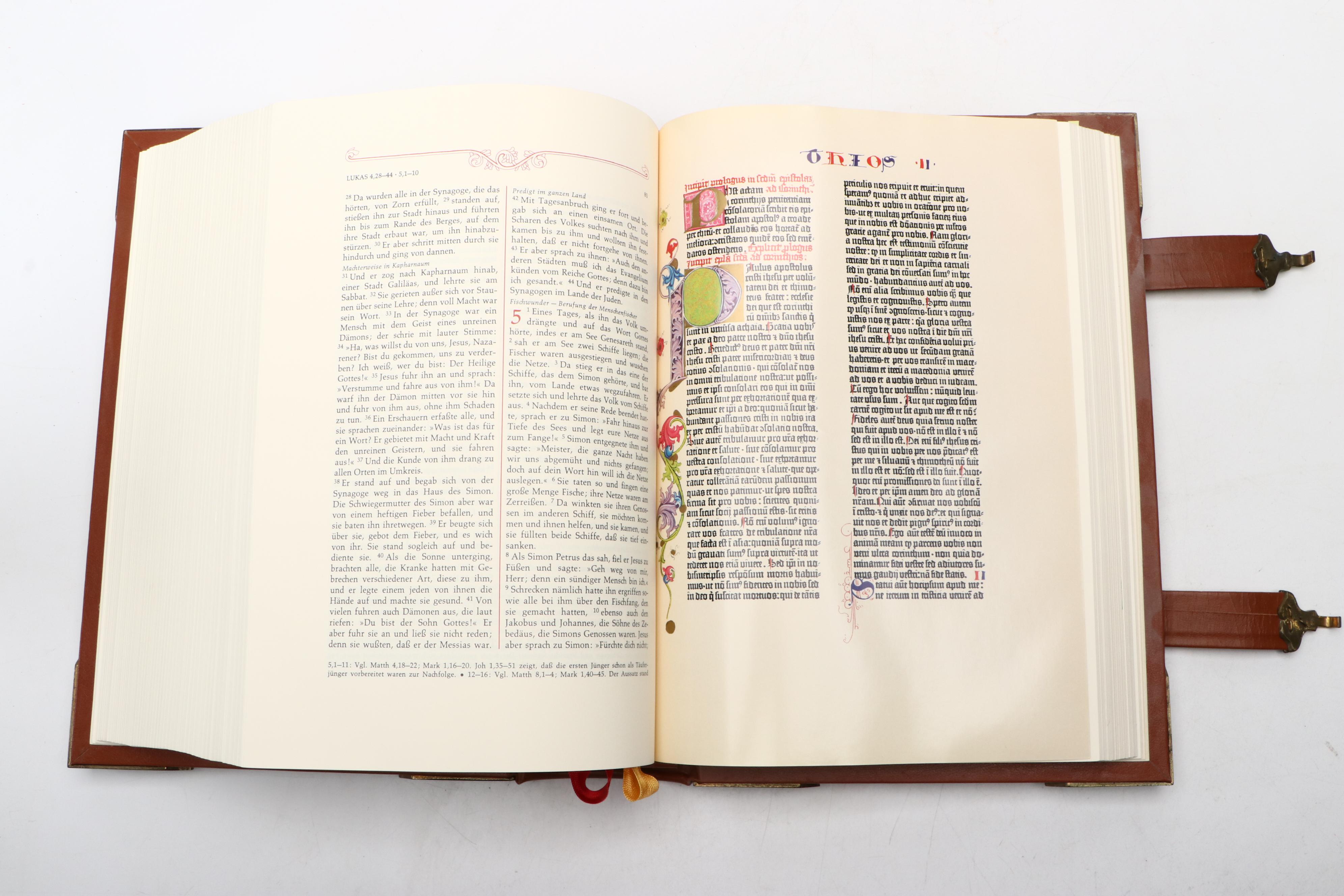Leather Bound "Die Heilige Schrift," 1991