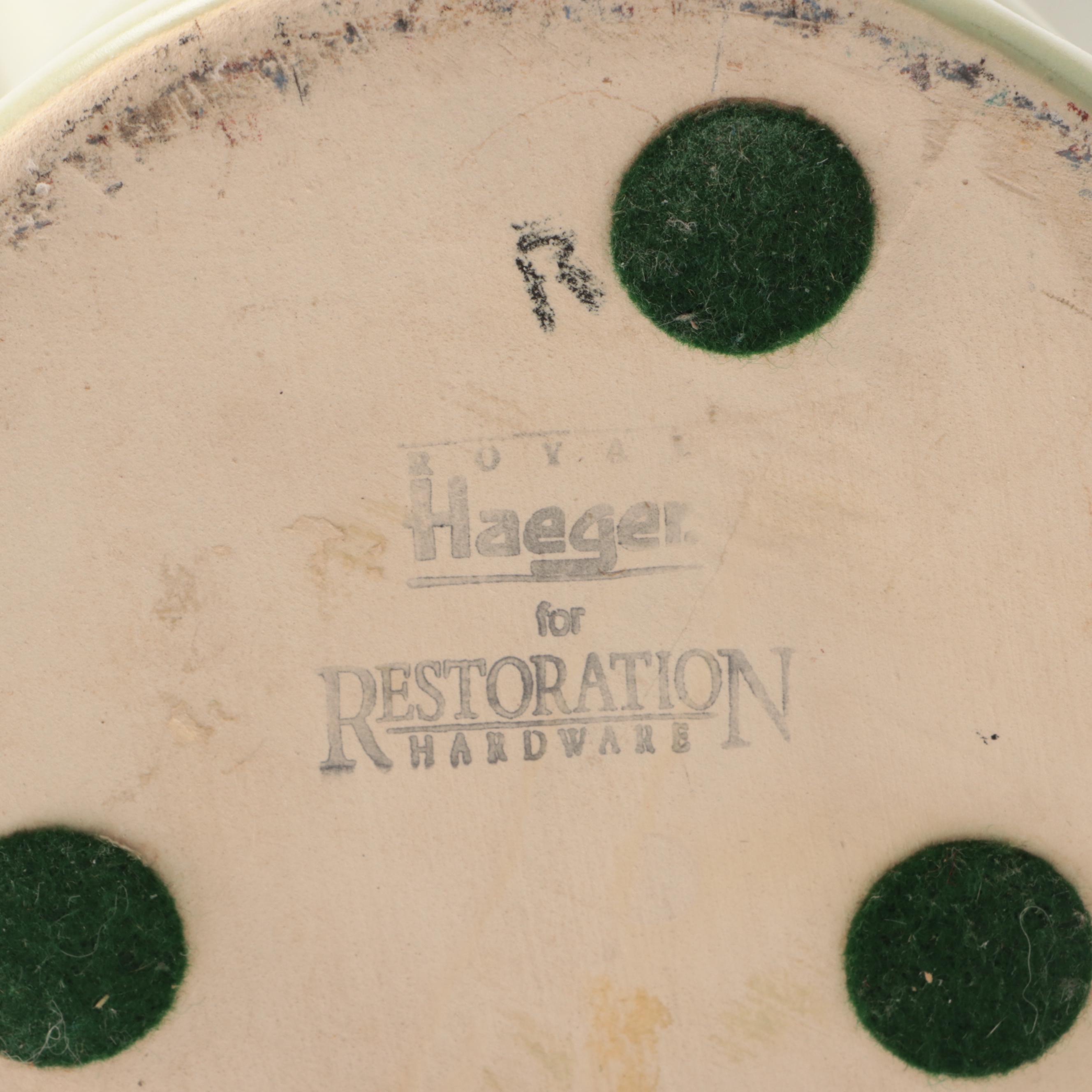 Red Wing Pottery Footed Console Bowl and Royal Haeger Vases