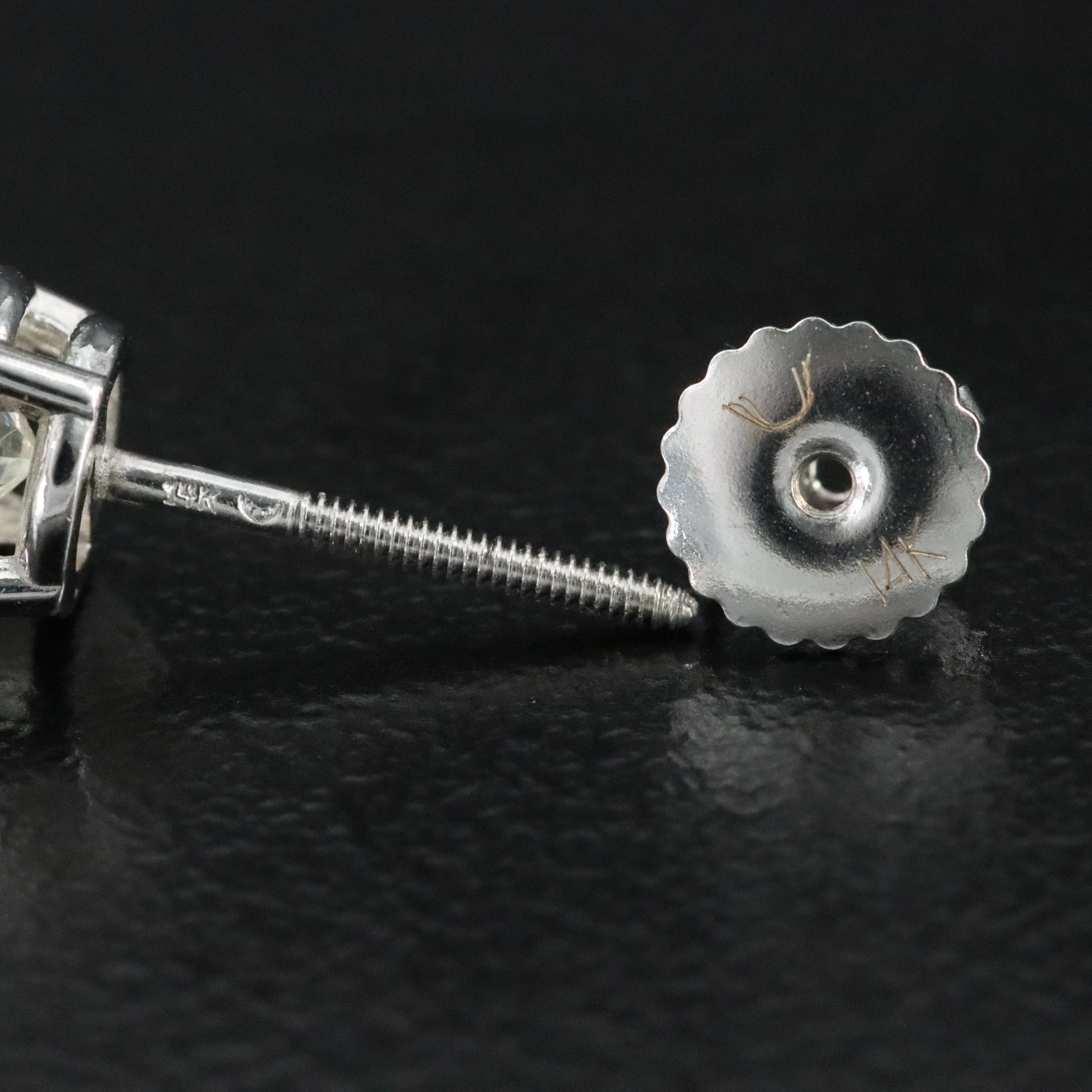 14K 2.02 CTW Diamond Solitaire Earrings