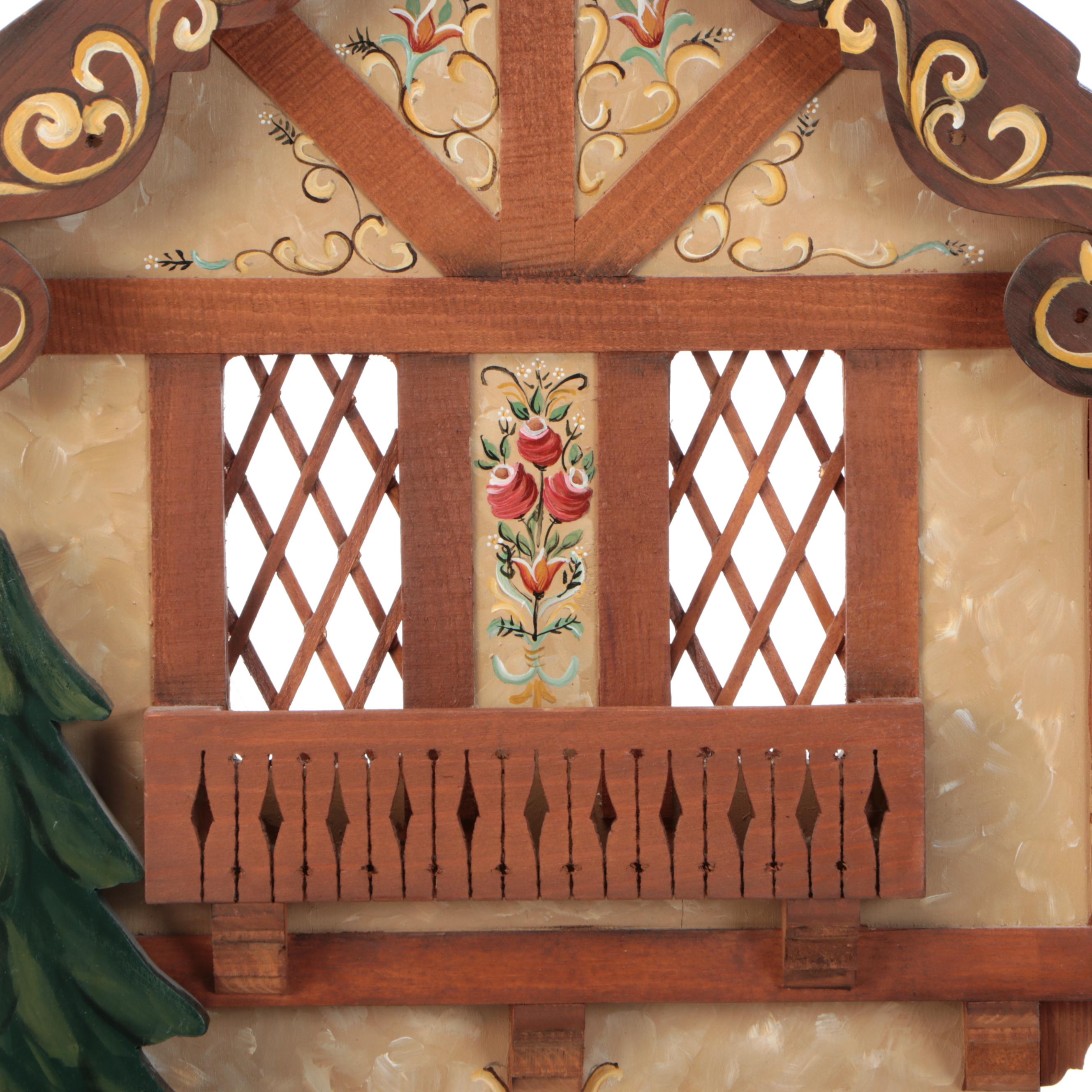 Hand-Painted Wooden Dollhouse