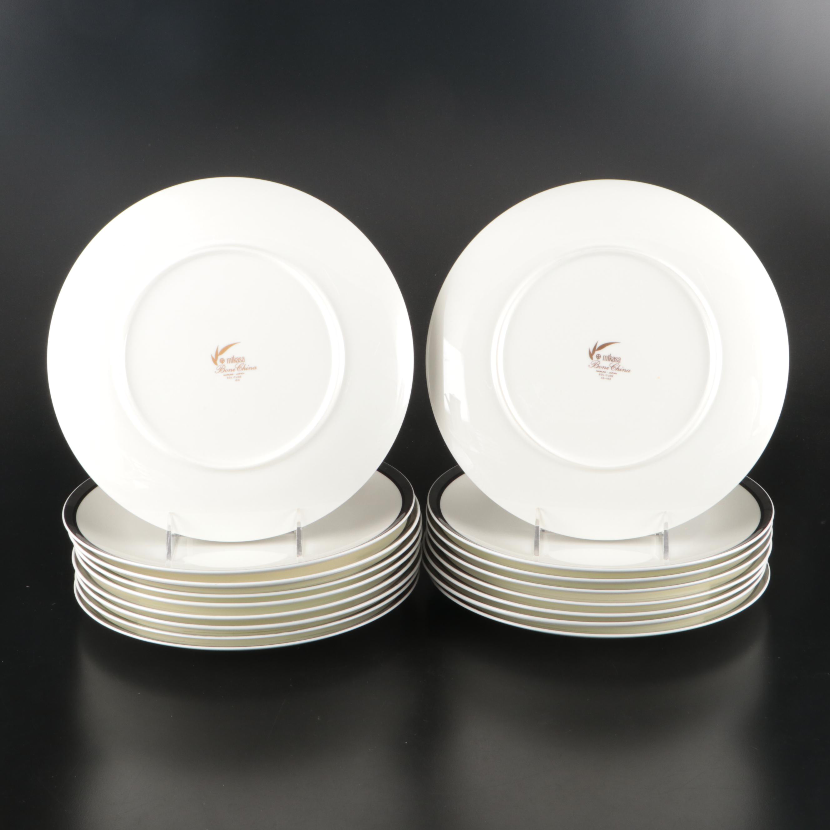 Mikasa "Solitude" Bone China Dinnerware and Serving Pieces, 1975–1998