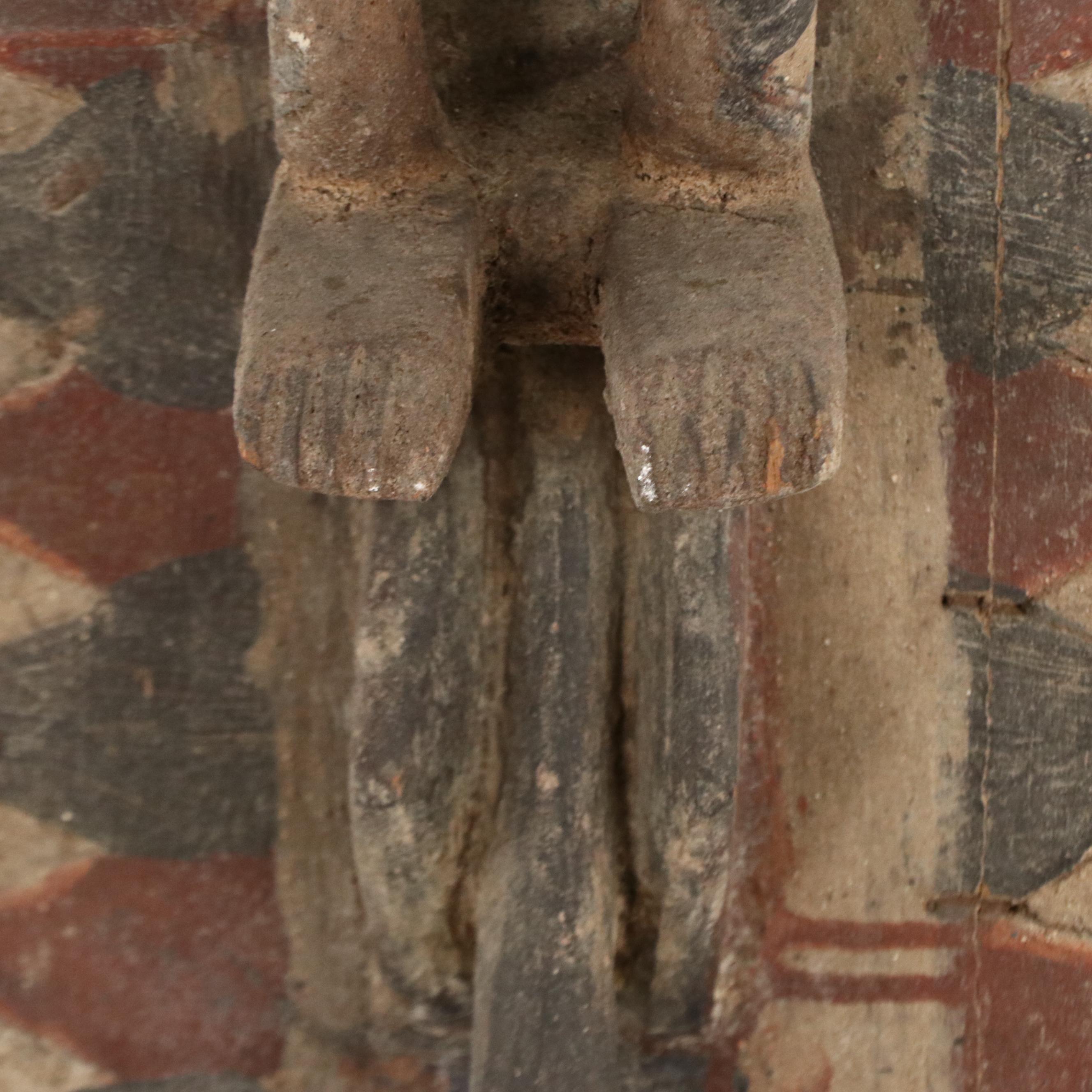 Bwa Polychrome Carved Wood Plank Mask, 20th Century