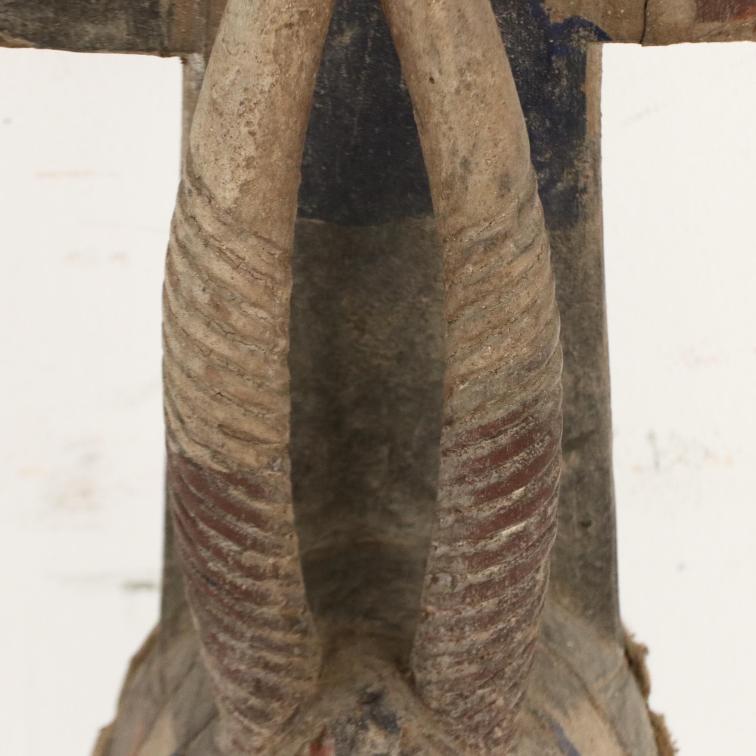 Bwa Polychrome Carved Wood Plank Mask, 20th Century