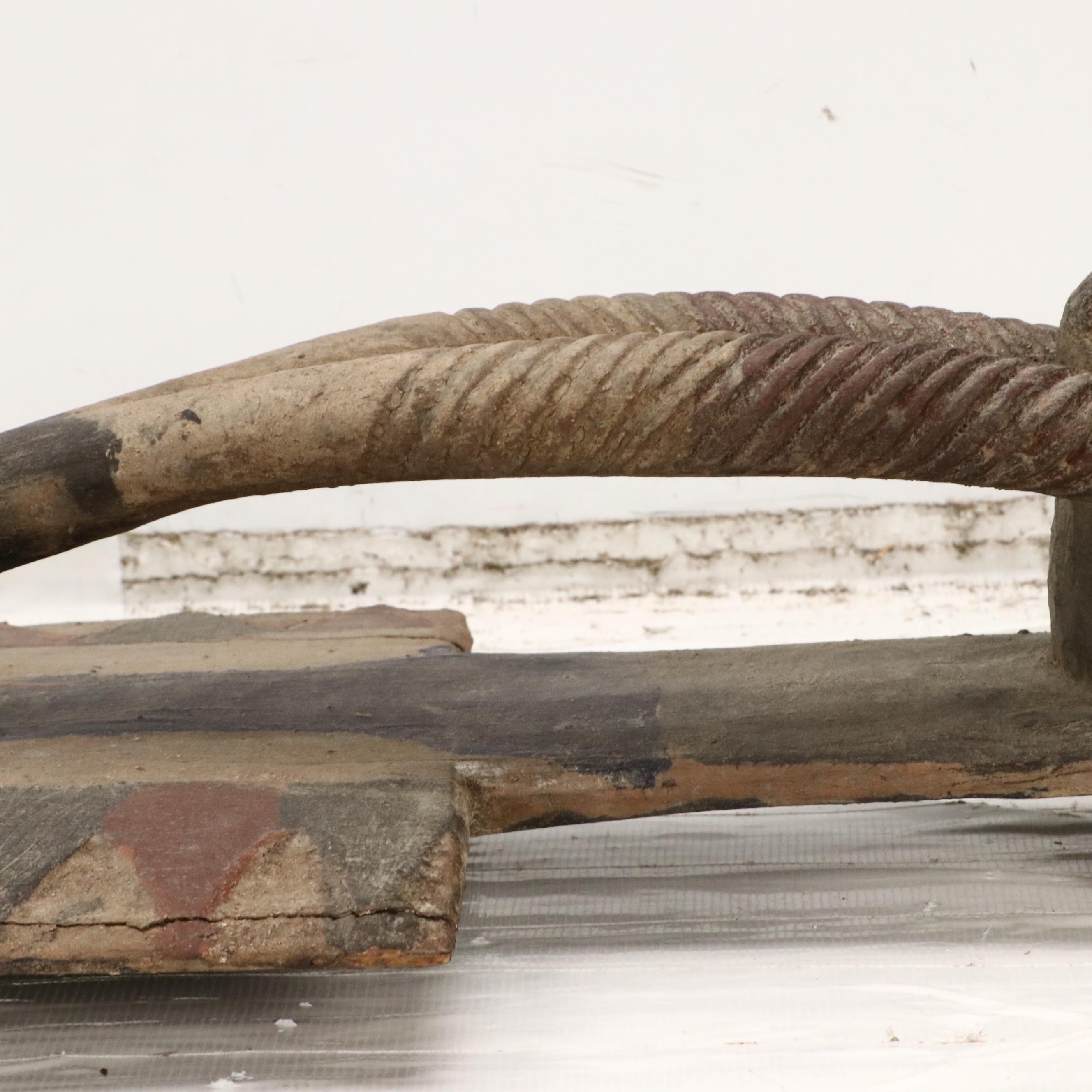 Bwa Polychrome Carved Wood Plank Mask, 20th Century