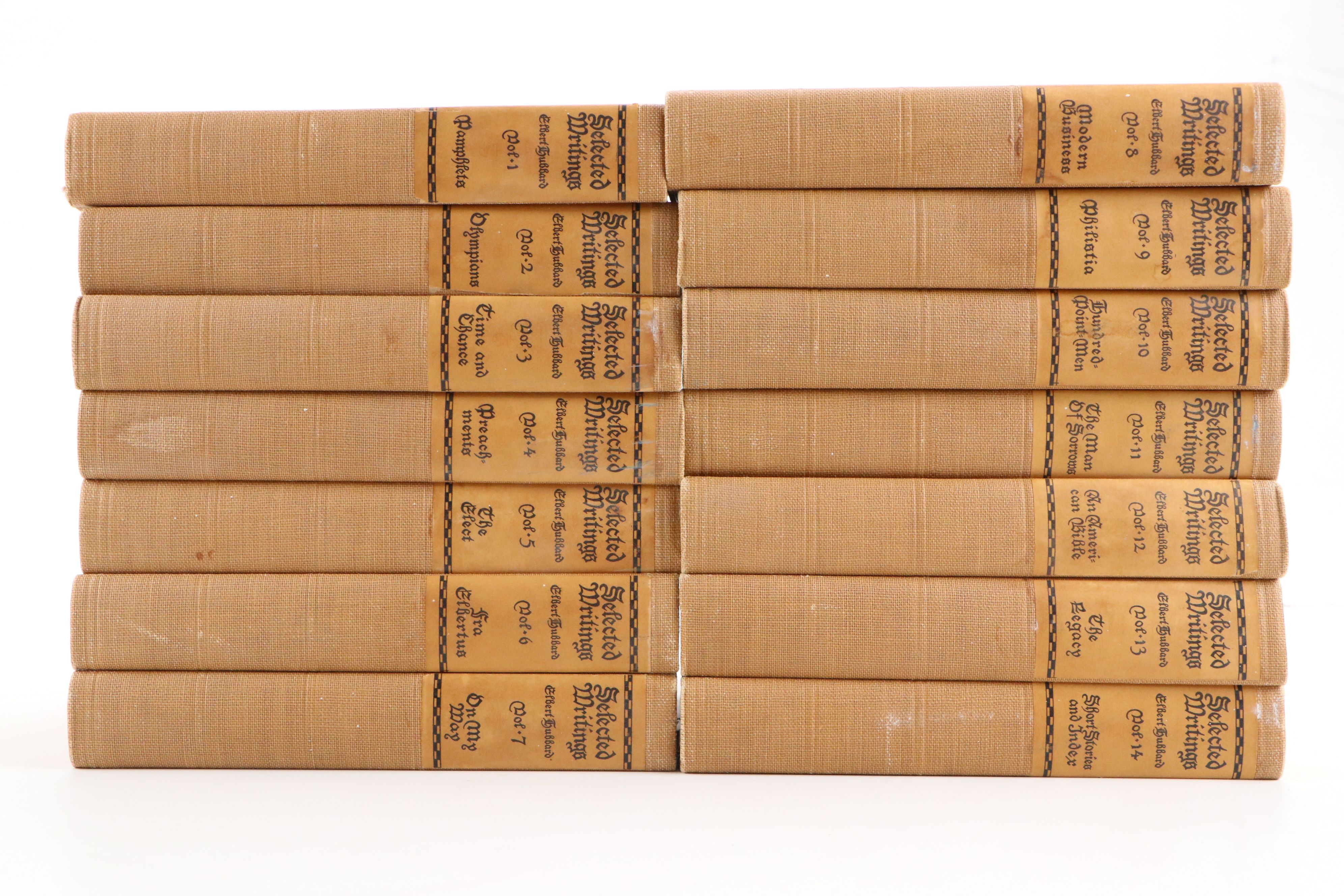 Memorial Edition "Selected Writings" Complete Set by Elbert Hubbard, 1928