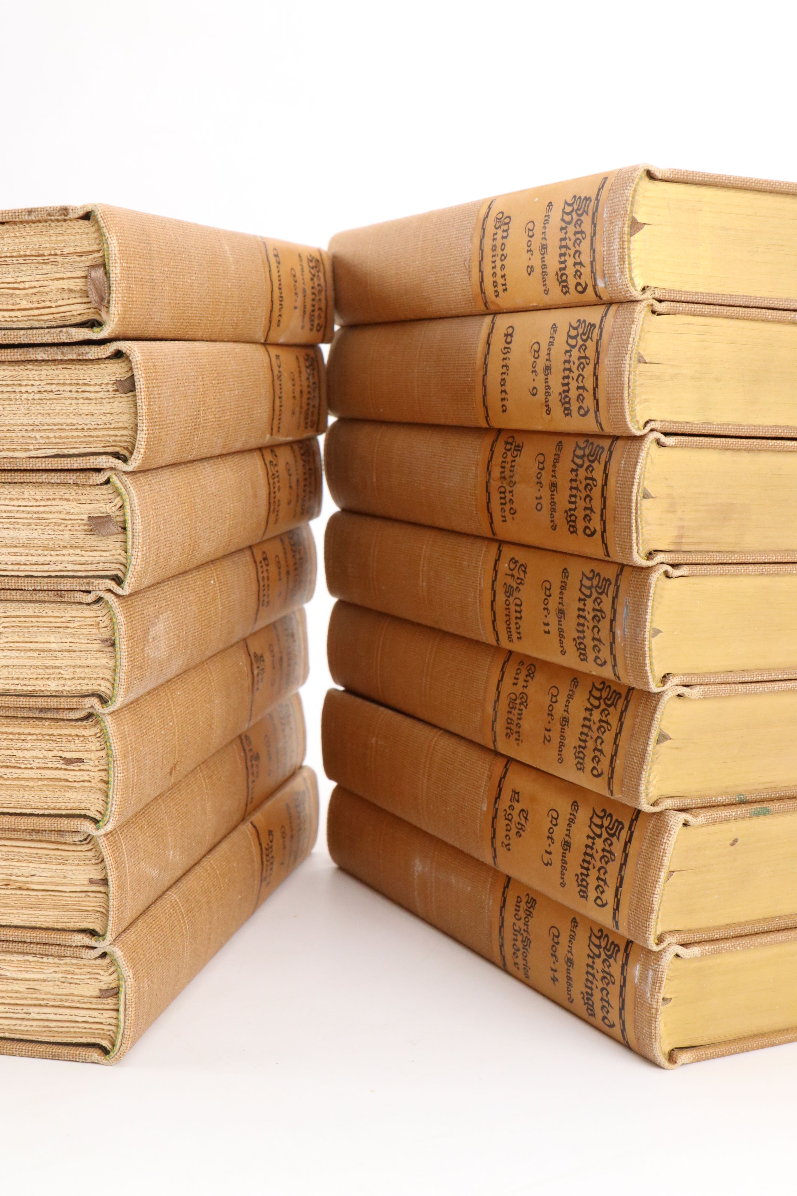 Memorial Edition "Selected Writings" Complete Set by Elbert Hubbard, 1928