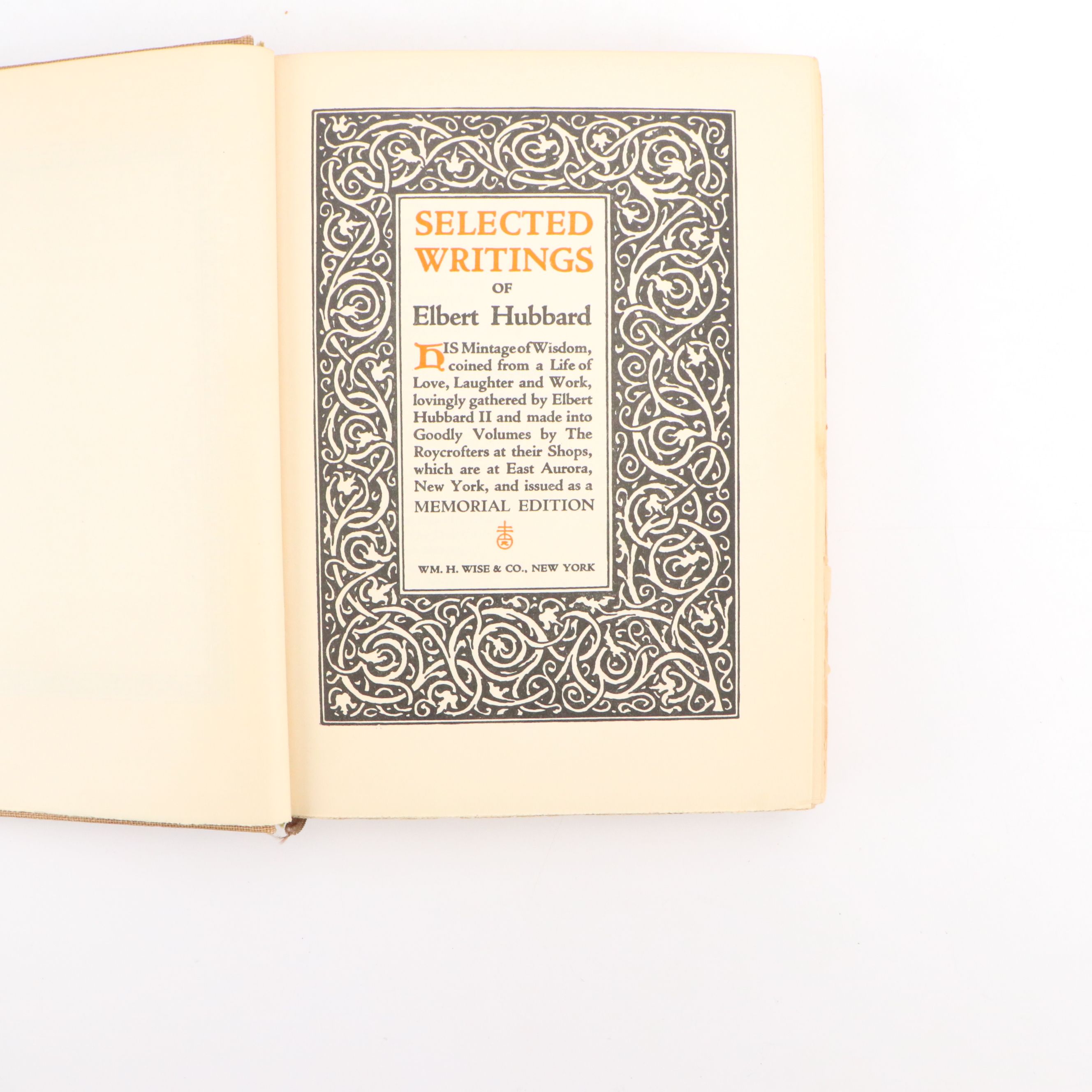 Memorial Edition "Selected Writings" Complete Set by Elbert Hubbard, 1928