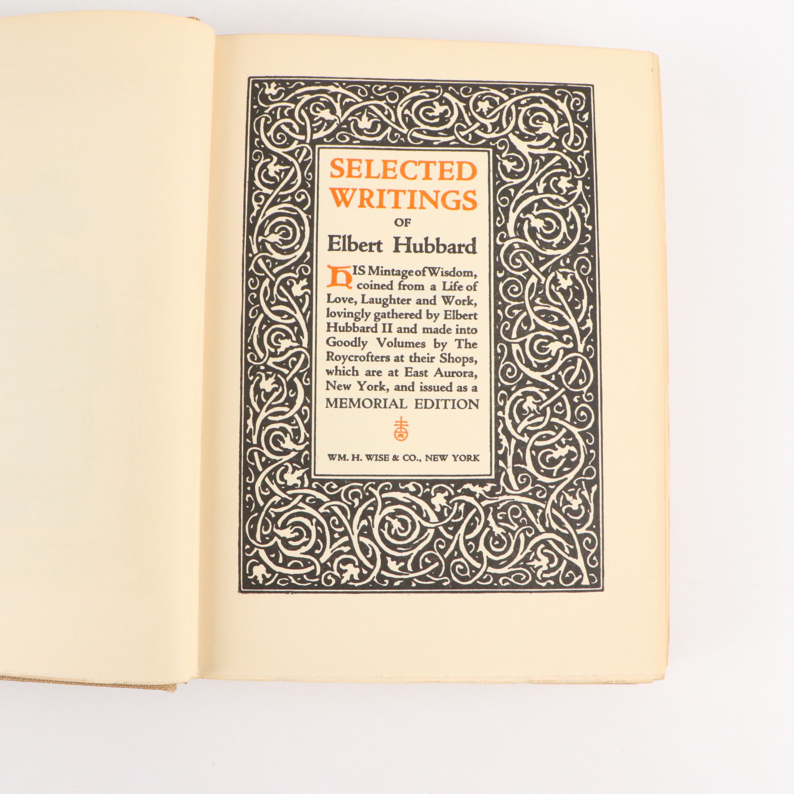 Memorial Edition "Selected Writings" Complete Set by Elbert Hubbard, 1928