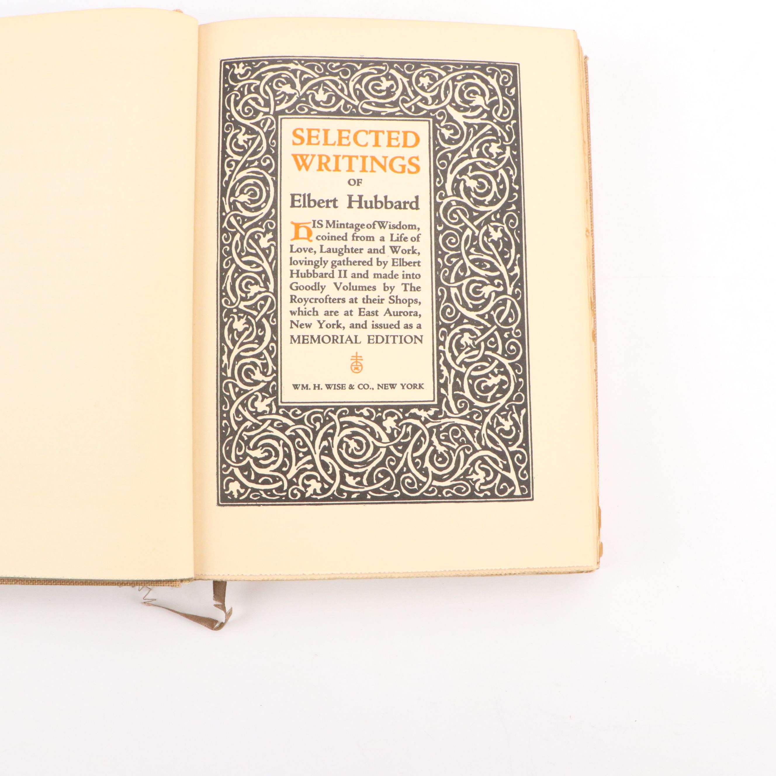 Memorial Edition "Selected Writings" Complete Set by Elbert Hubbard, 1928