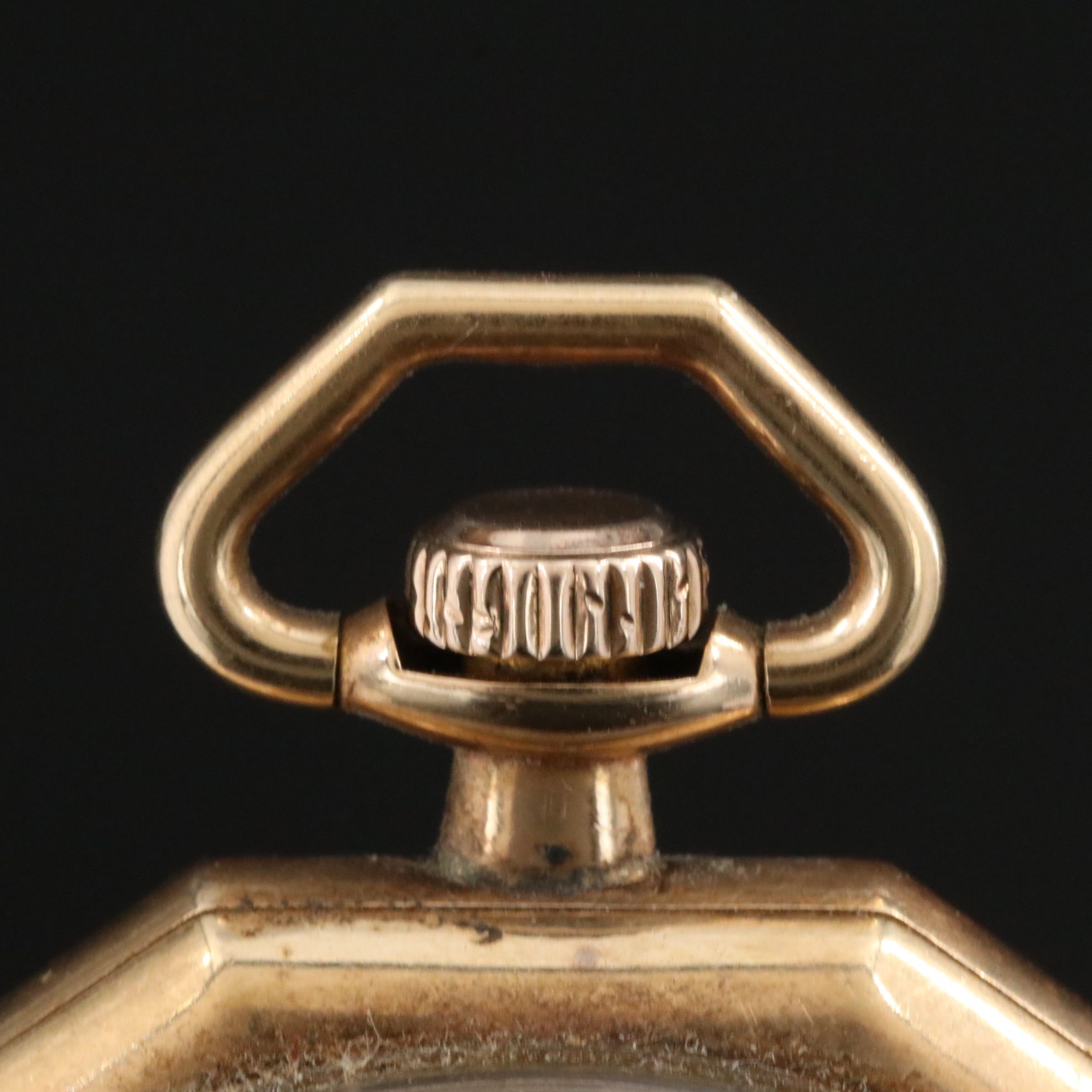 14K Elgin Art Deco Octagon Pocket Watch