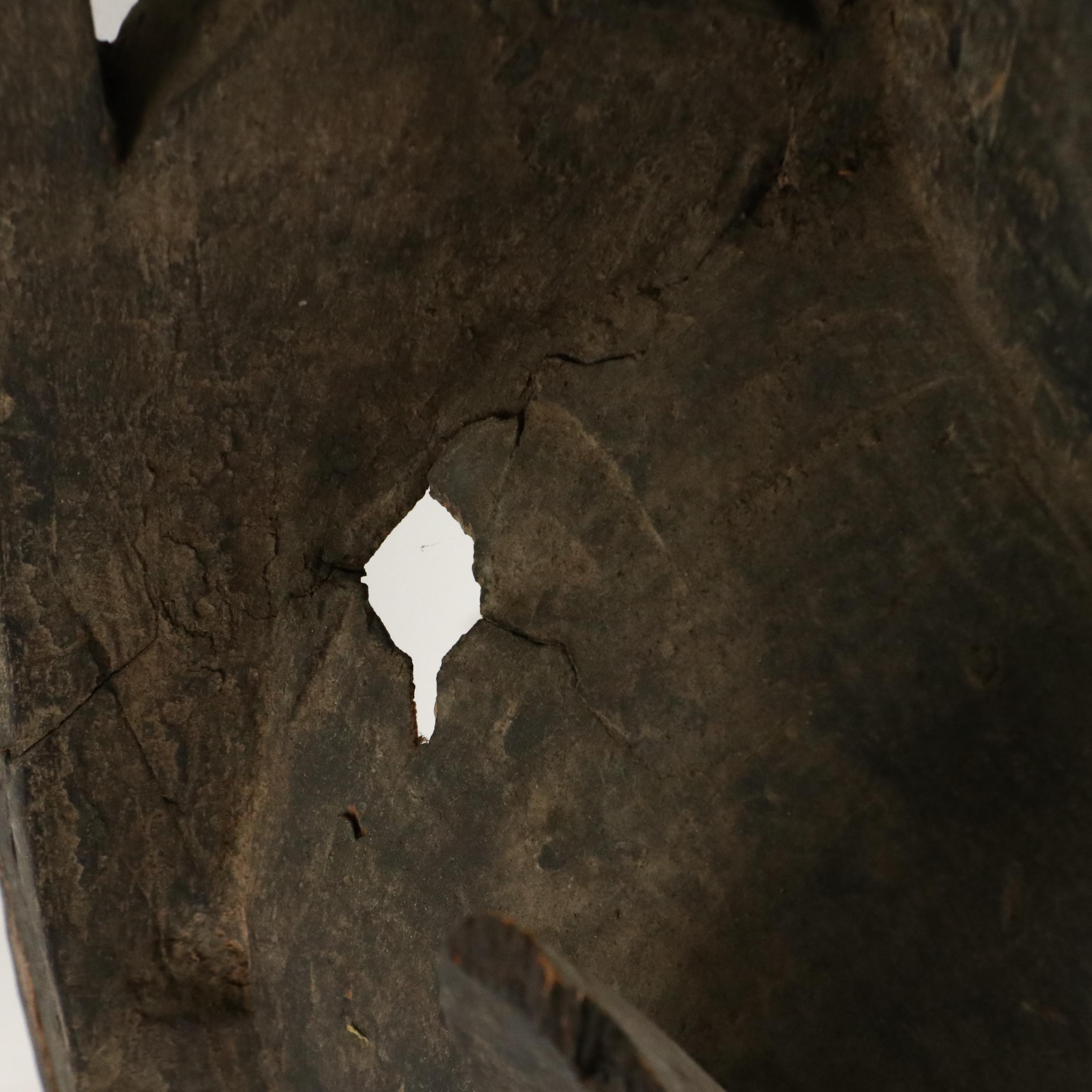 Papua New Guinea Carved Wood Mask Panel, 20th Century