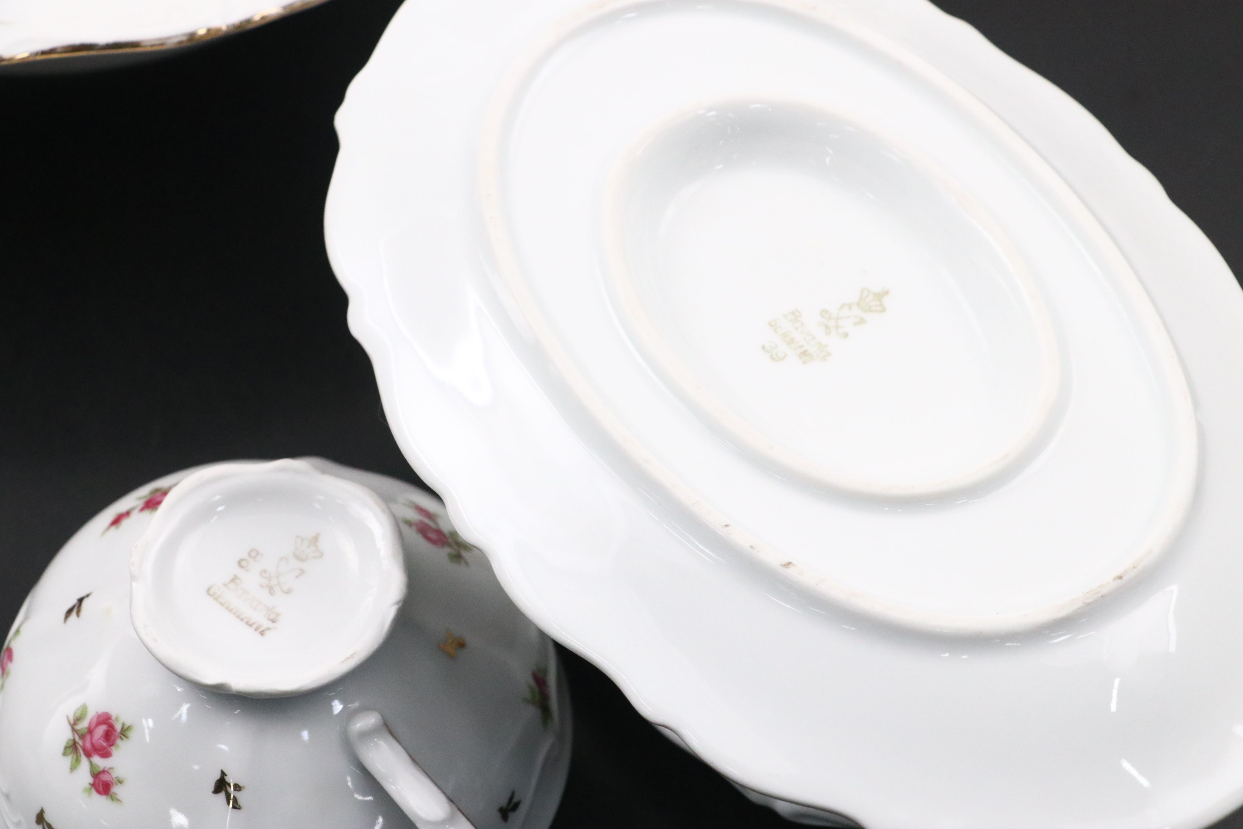 Winterling Pink Rose and Gold Finish Porcelain Dinnerware