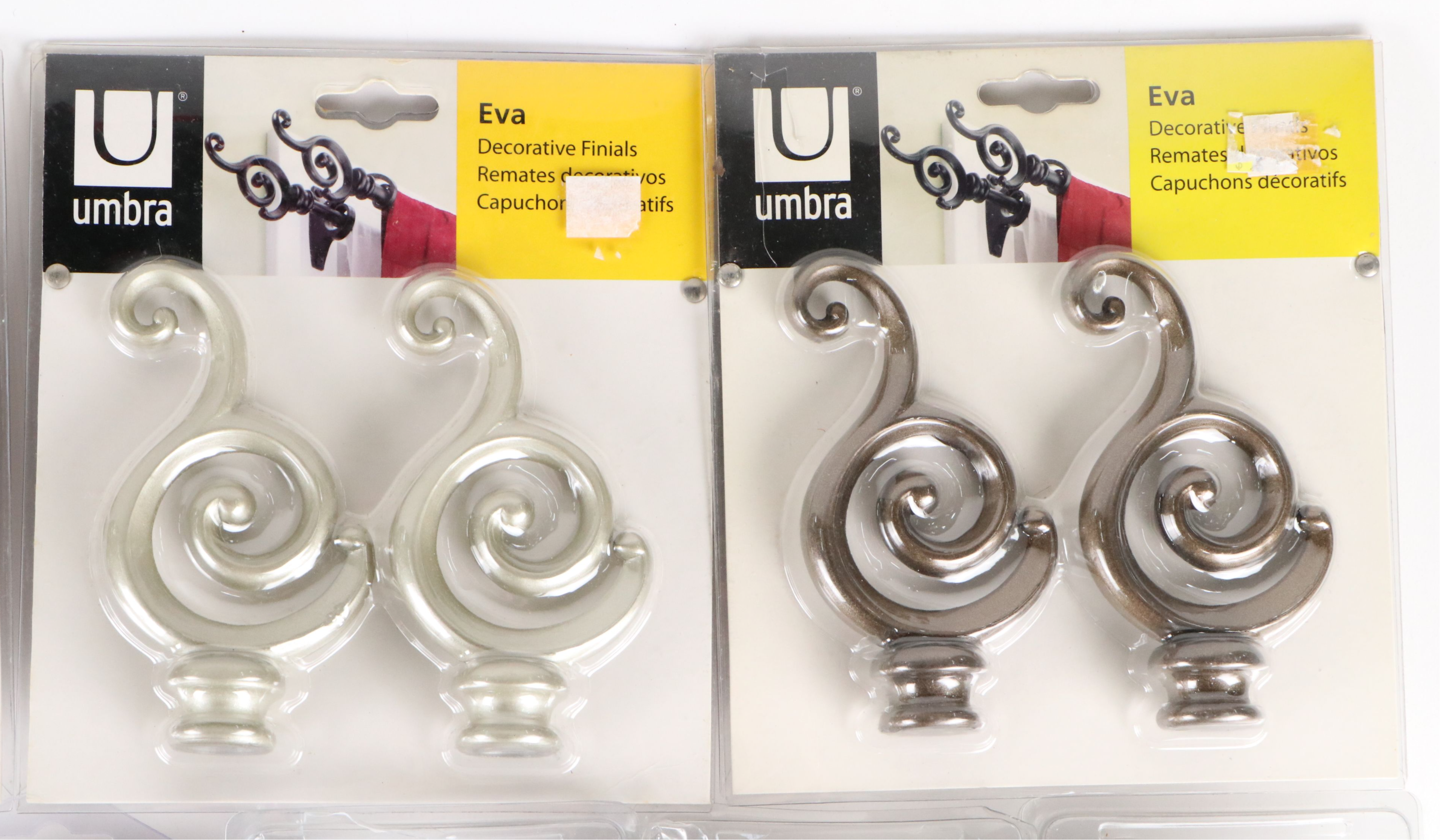 Decorative Finials and Brackets with More Curtain Hardware