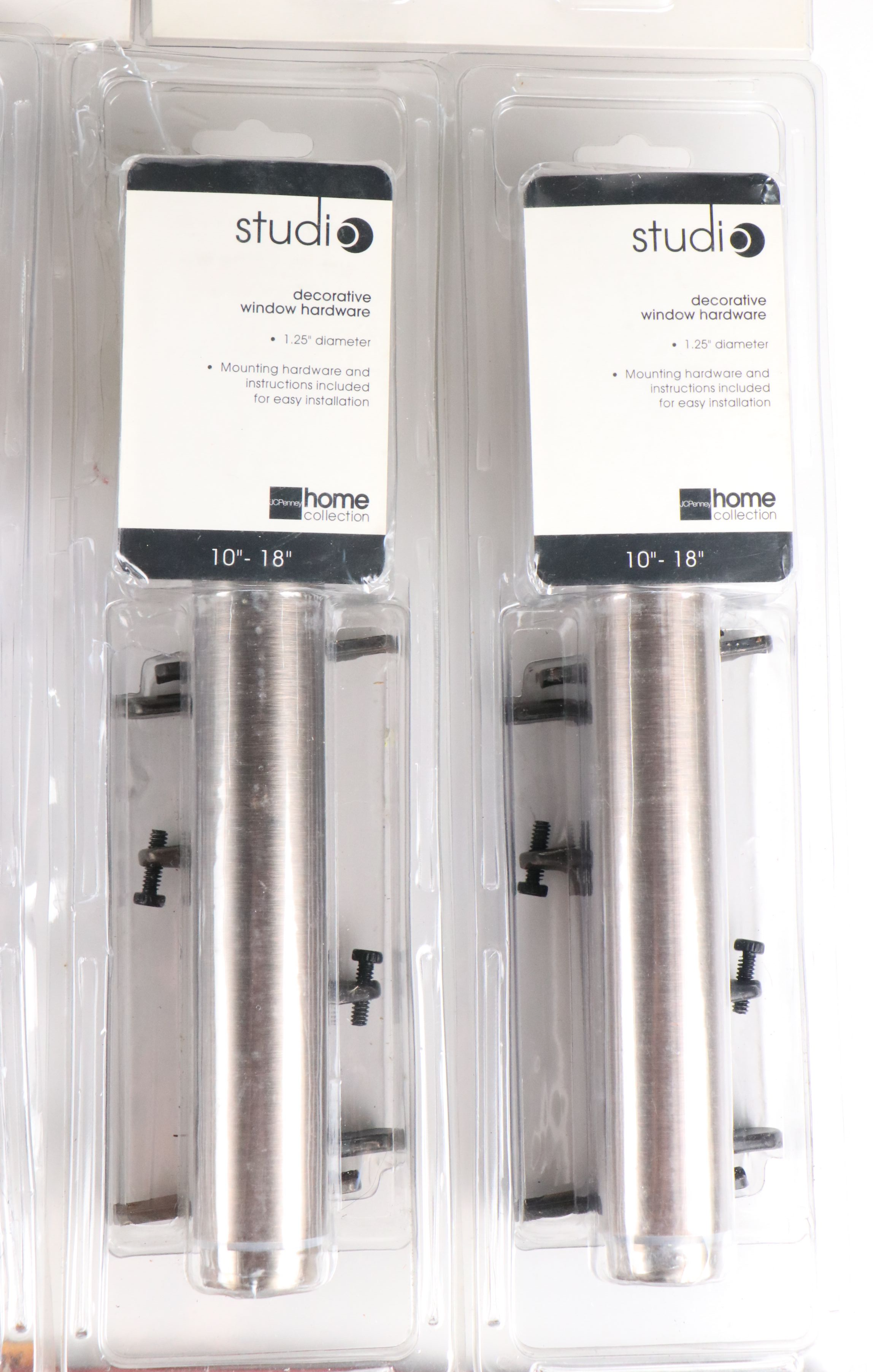 Decorative Finials and Brackets with More Curtain Hardware