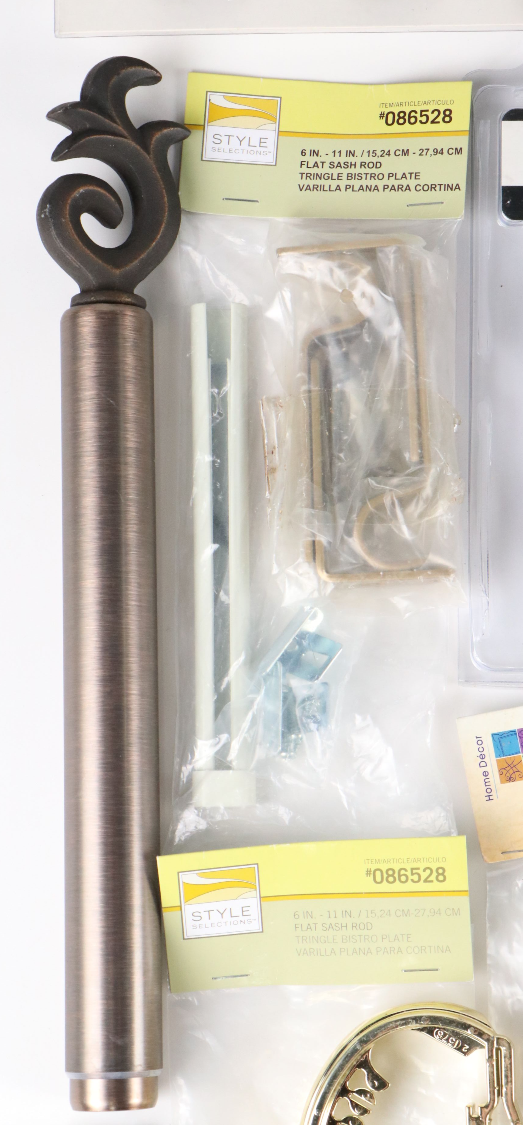 Decorative Finials and Brackets with More Curtain Hardware