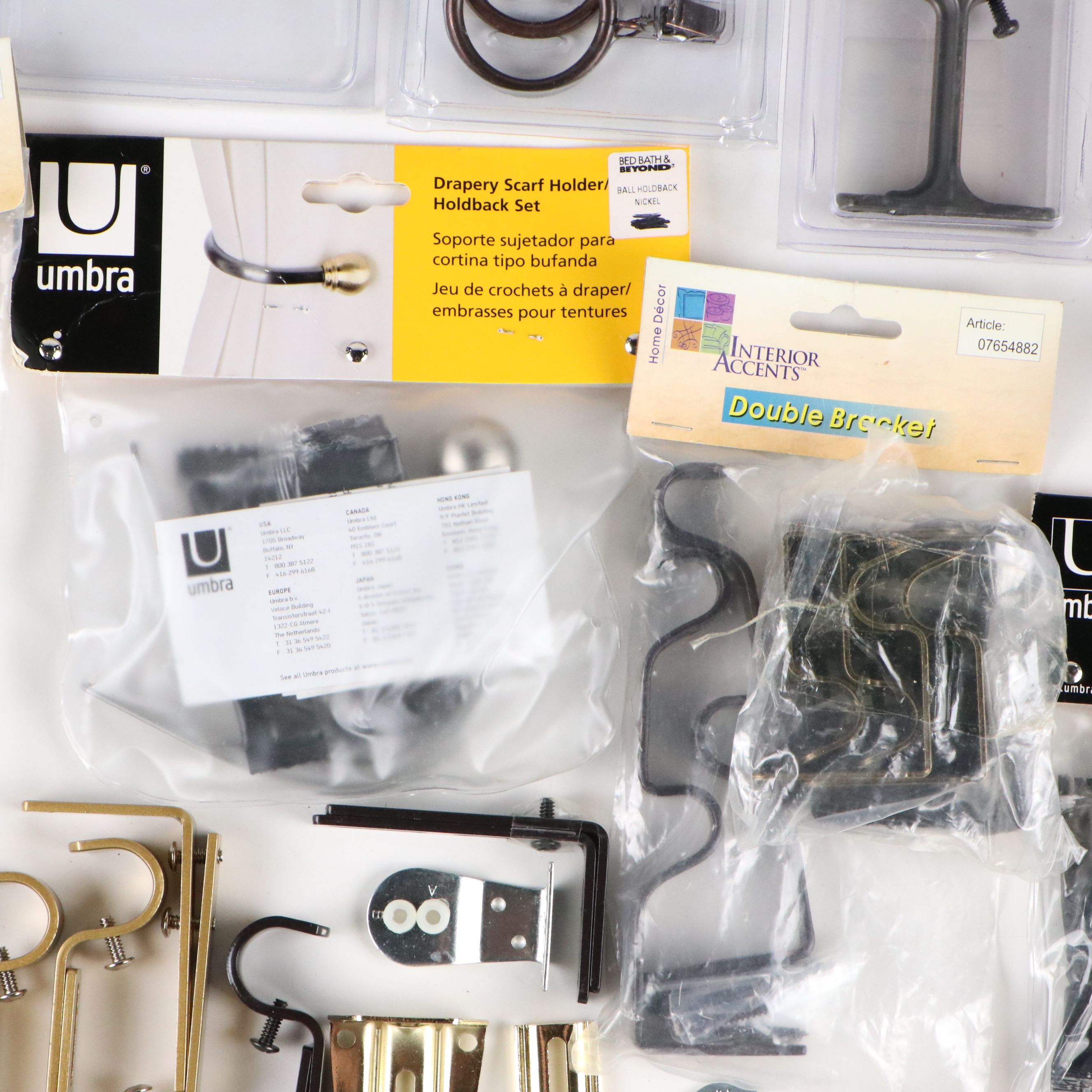 Decorative Finials and Brackets with More Curtain Hardware