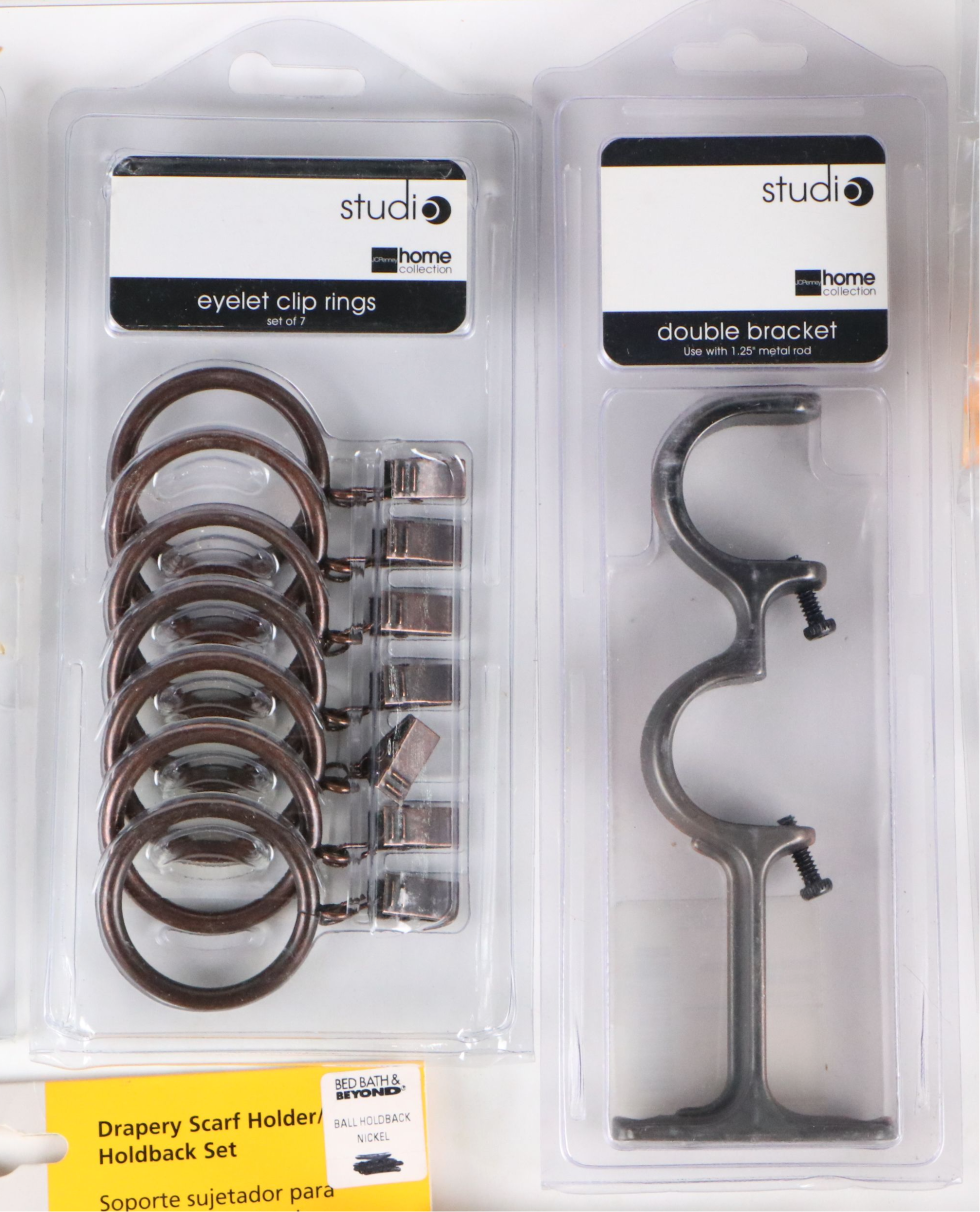 Decorative Finials and Brackets with More Curtain Hardware