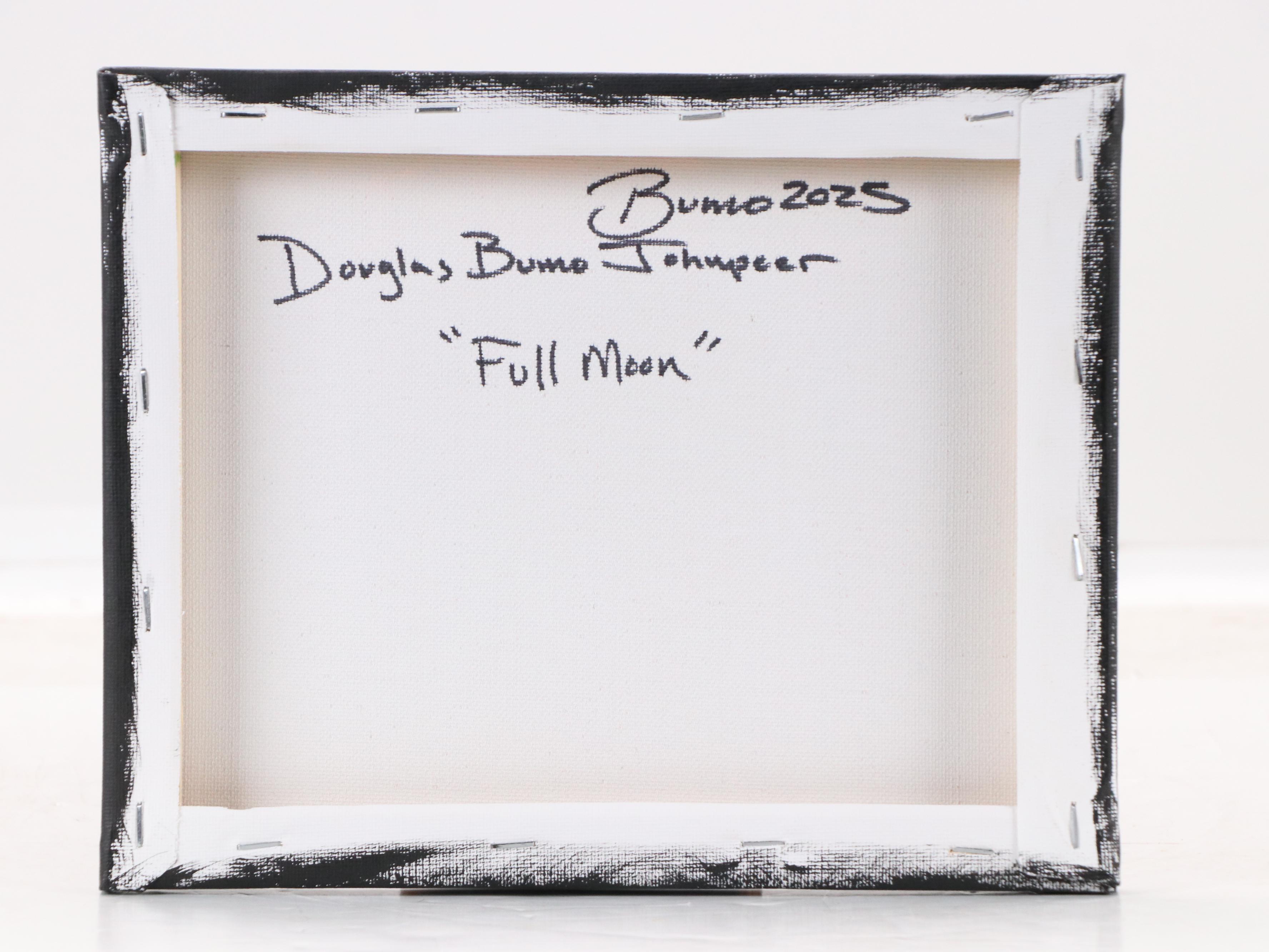 Doug "Bumo" Johnpeer Sunset Landscape Oil Painting "Full Moon," 2025