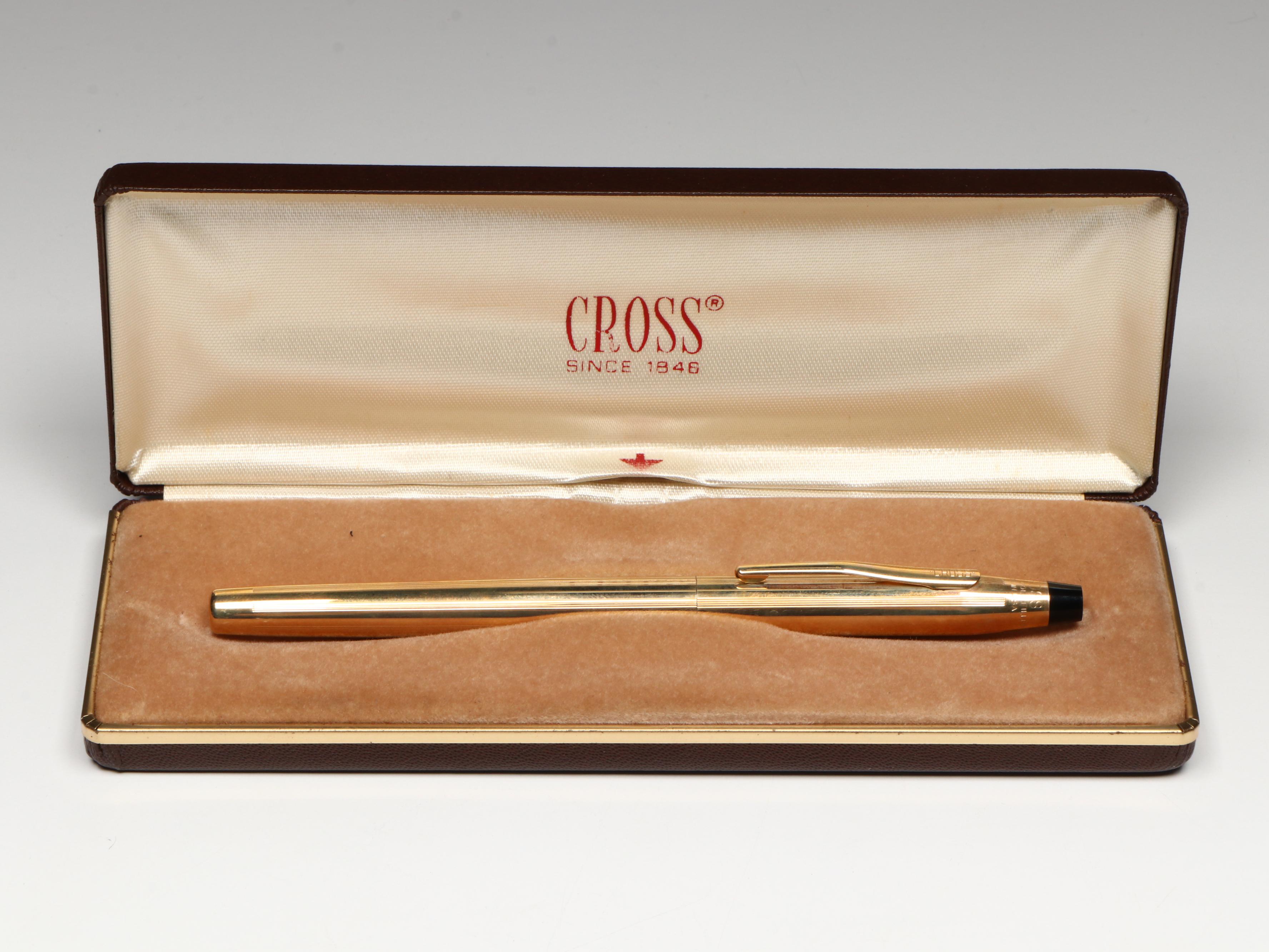 Cross 10K Gold-Filled Pens and Pencils with Ballpoint and Fountain Pens