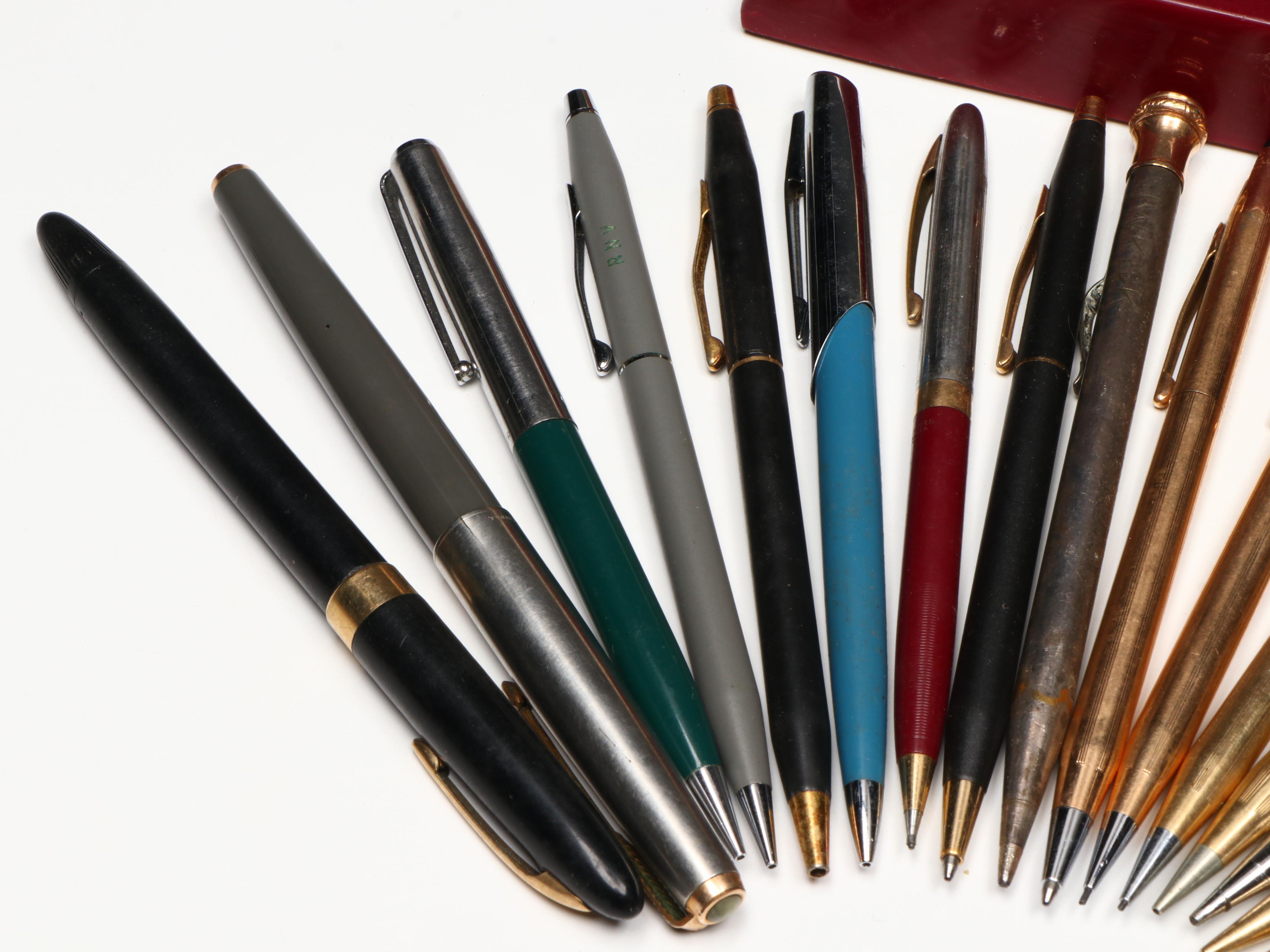 Cross 10K Gold-Filled Pens and Pencils with Ballpoint and Fountain Pens