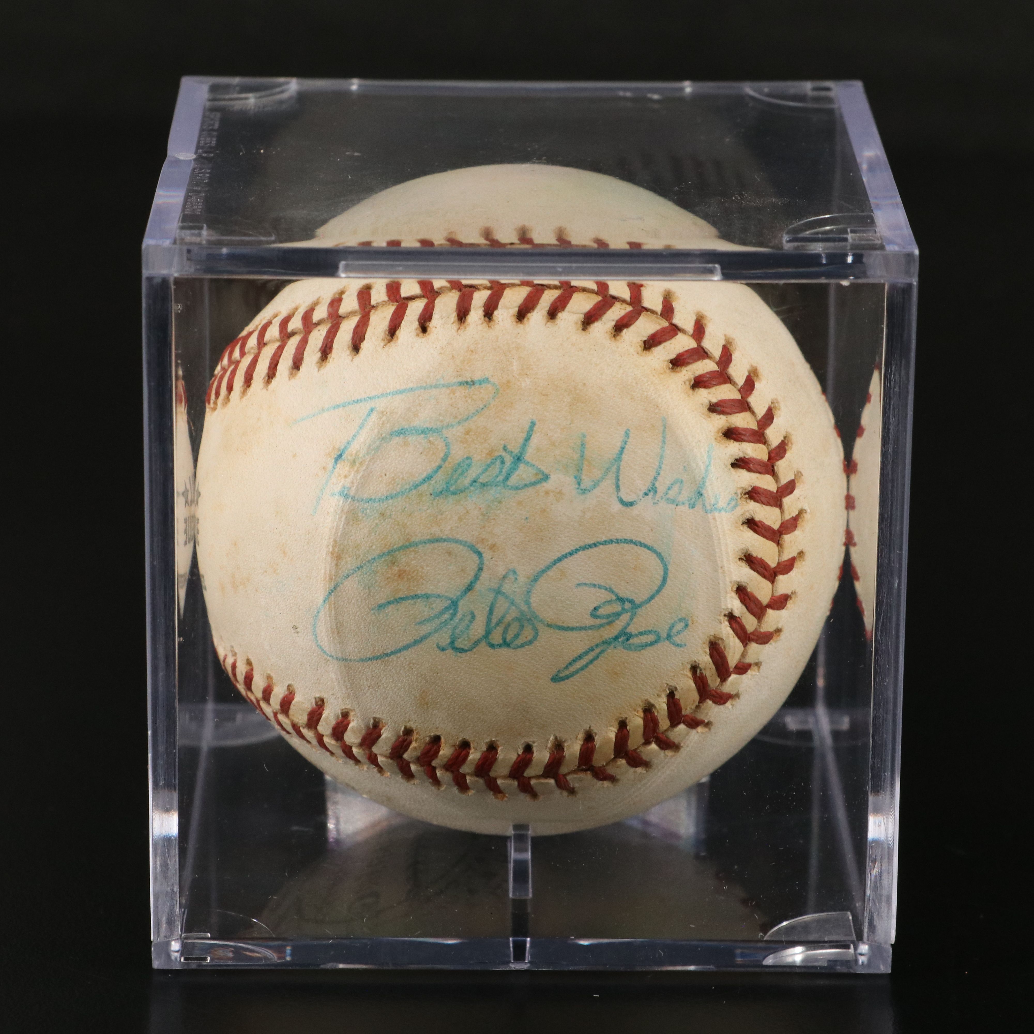 Pete Rose Signed Spalding Official National League Baseball