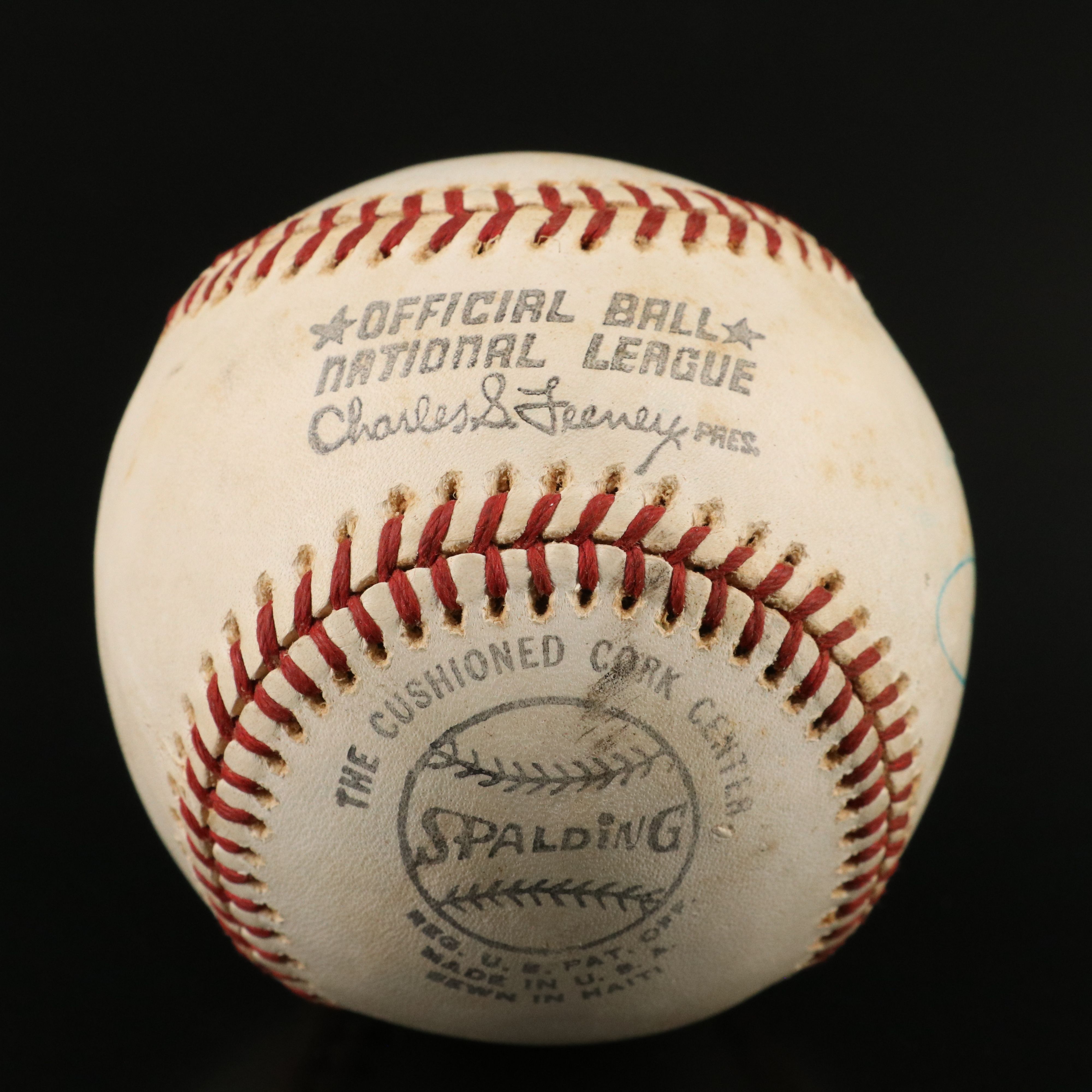 Pete Rose Signed Spalding Official National League Baseball