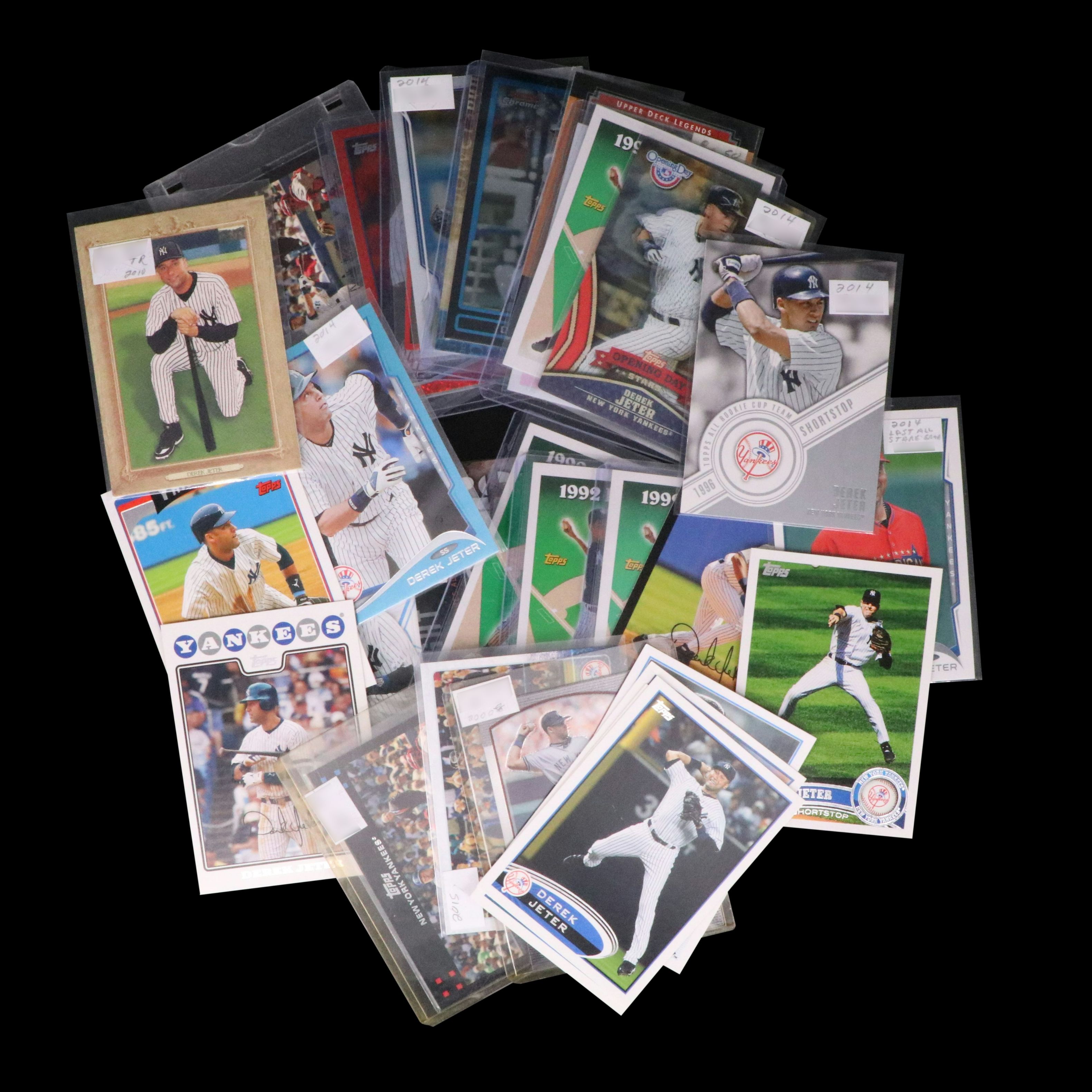 Derek Jeter Baseball Cards Featuring 1993 Topps Gold Rookie and More