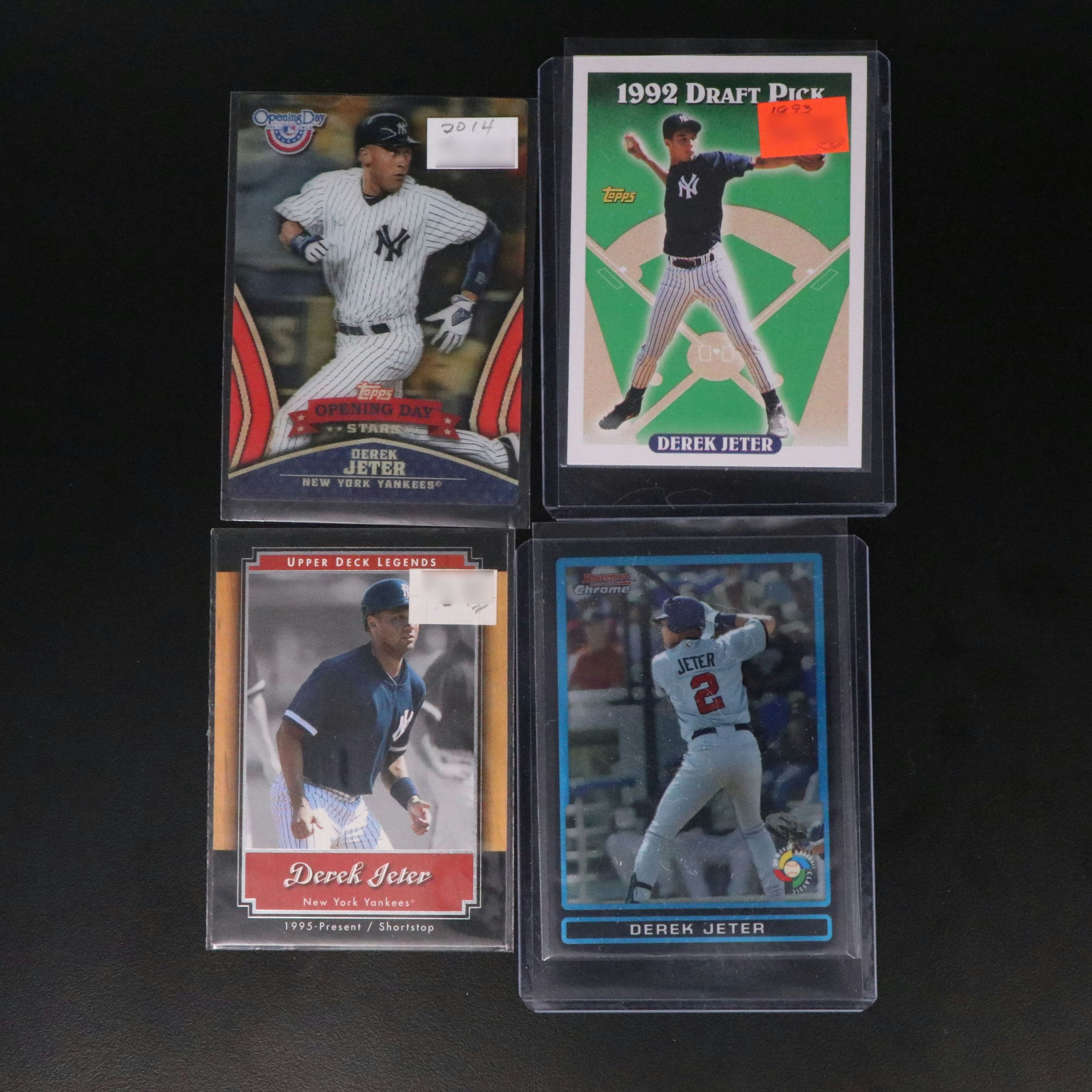 Derek Jeter Baseball Cards Featuring 1993 Topps Gold Rookie and More