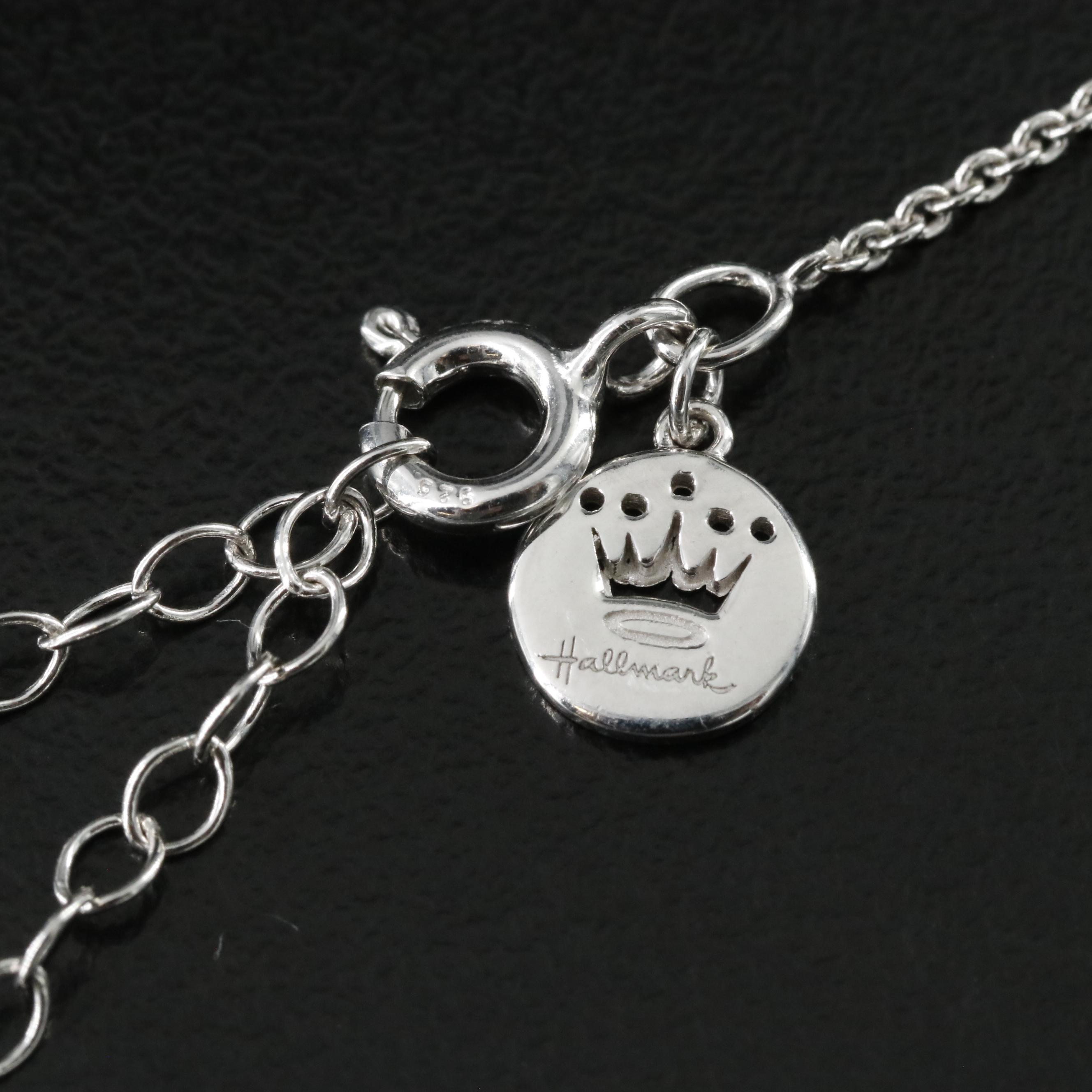 Hallmark Sterling Diamond Butterfly Necklace