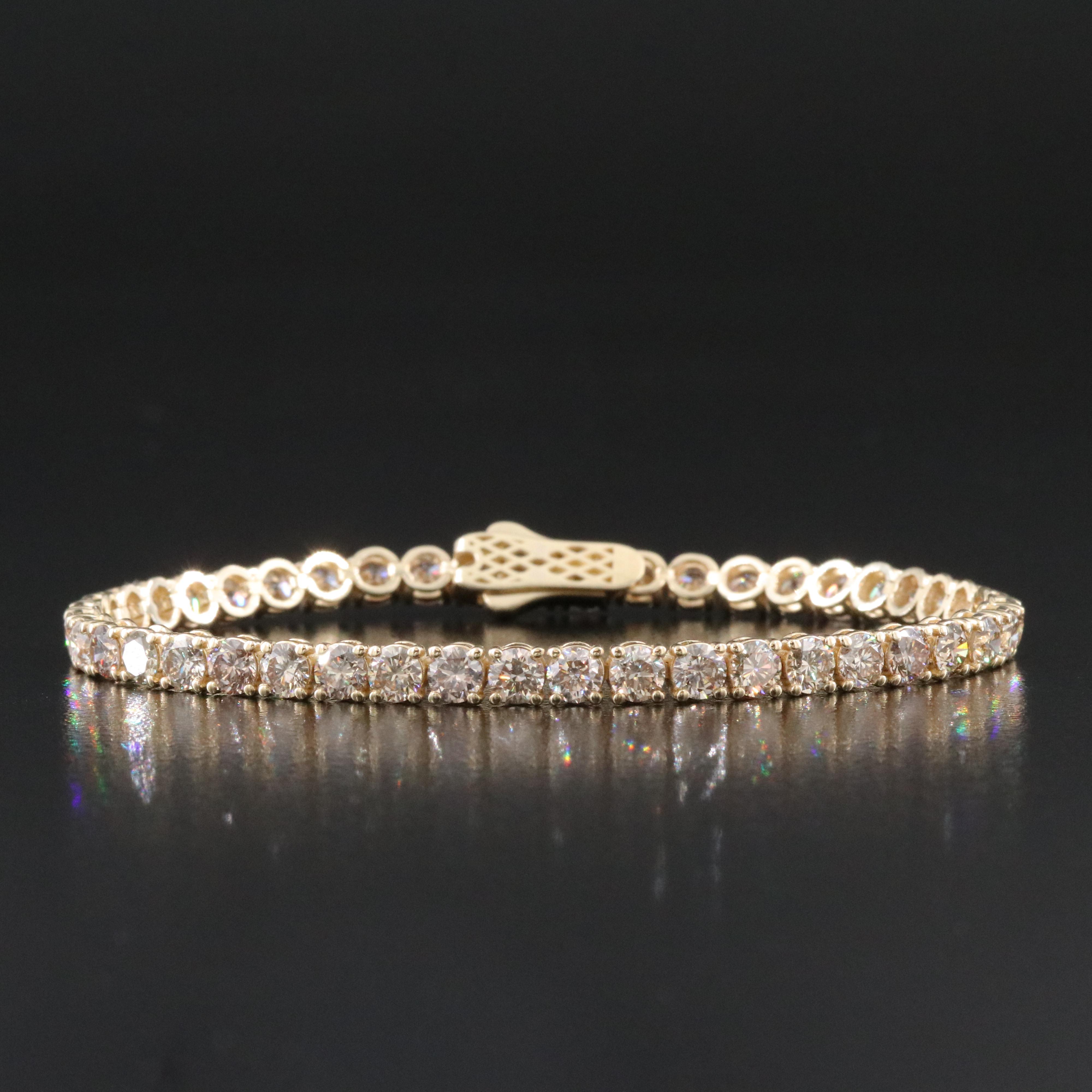 14K 9.35 CTW Diamond Bracelet with IGI Jewelry Report