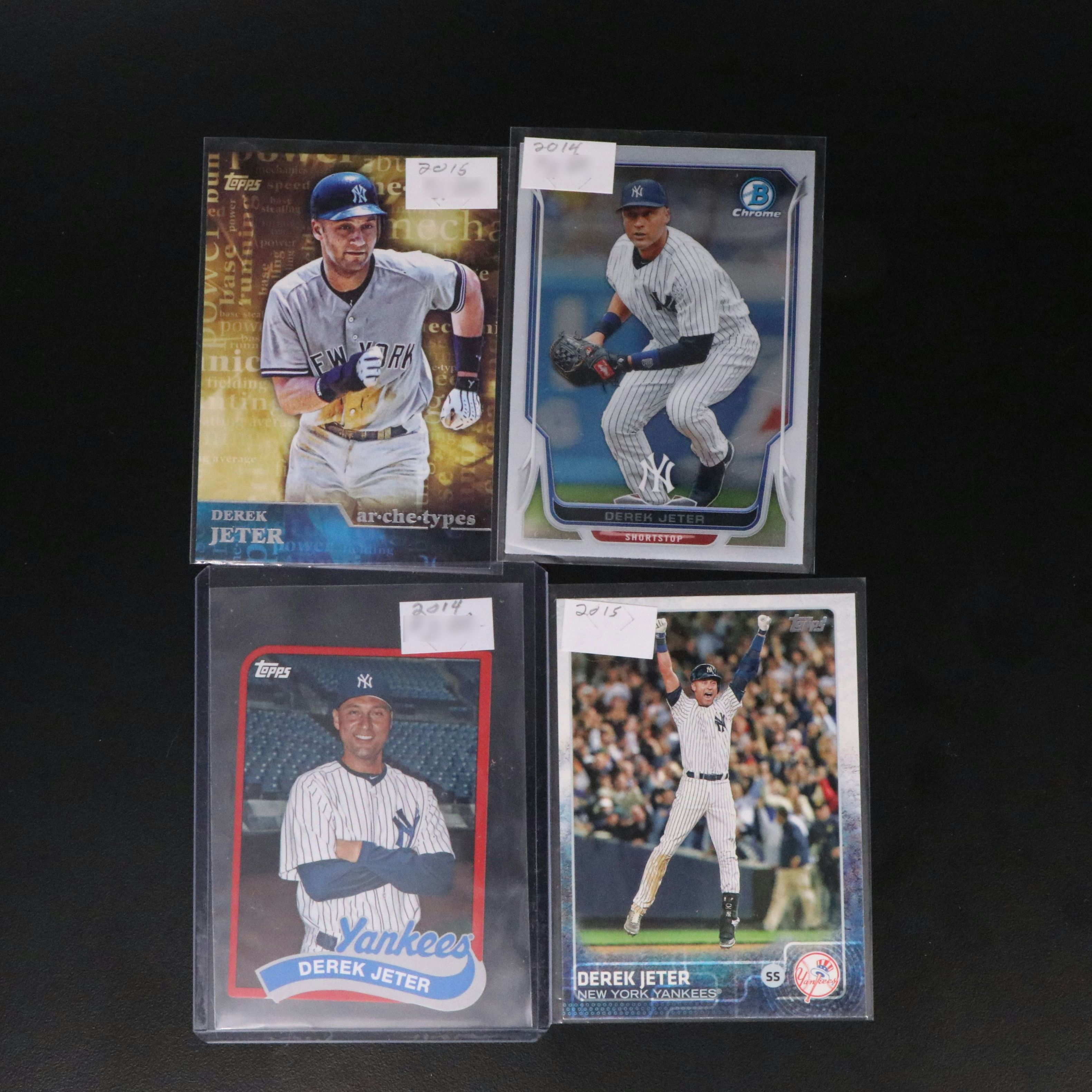 Derek Jeter Baseball Cards Featuring 1993 Topps Gold Rookie and More