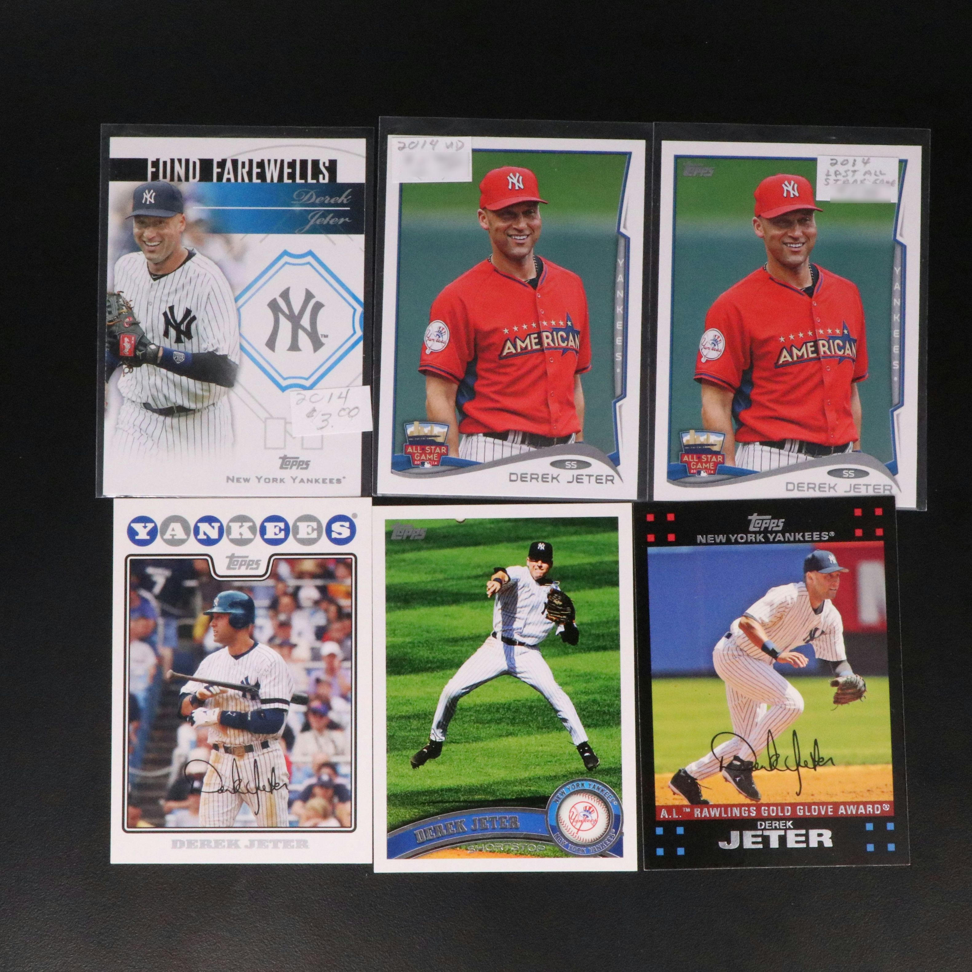 Derek Jeter Baseball Cards Featuring 1993 Topps Gold Rookie and More