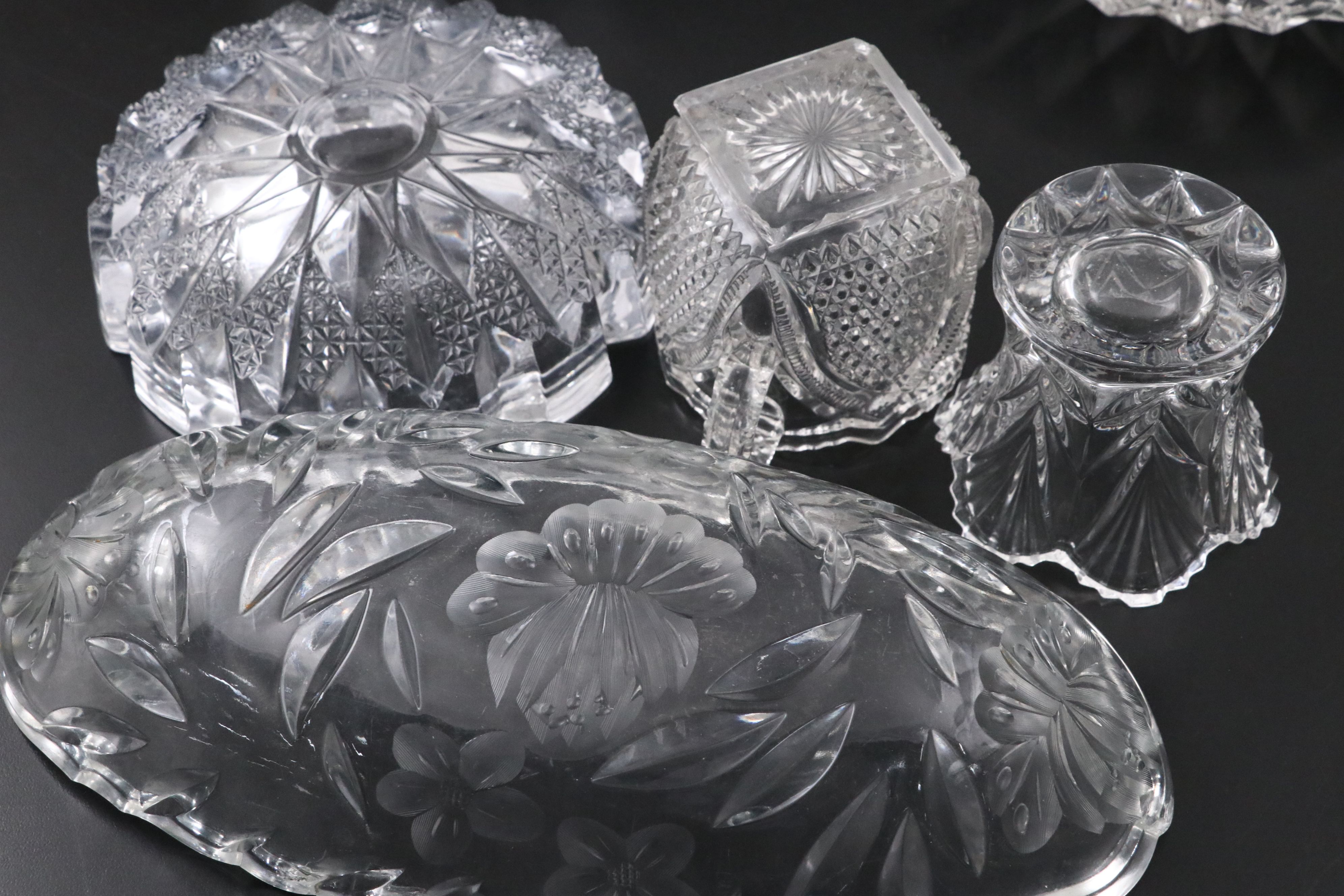 American Brilliant Style with Other Glass and Crystal