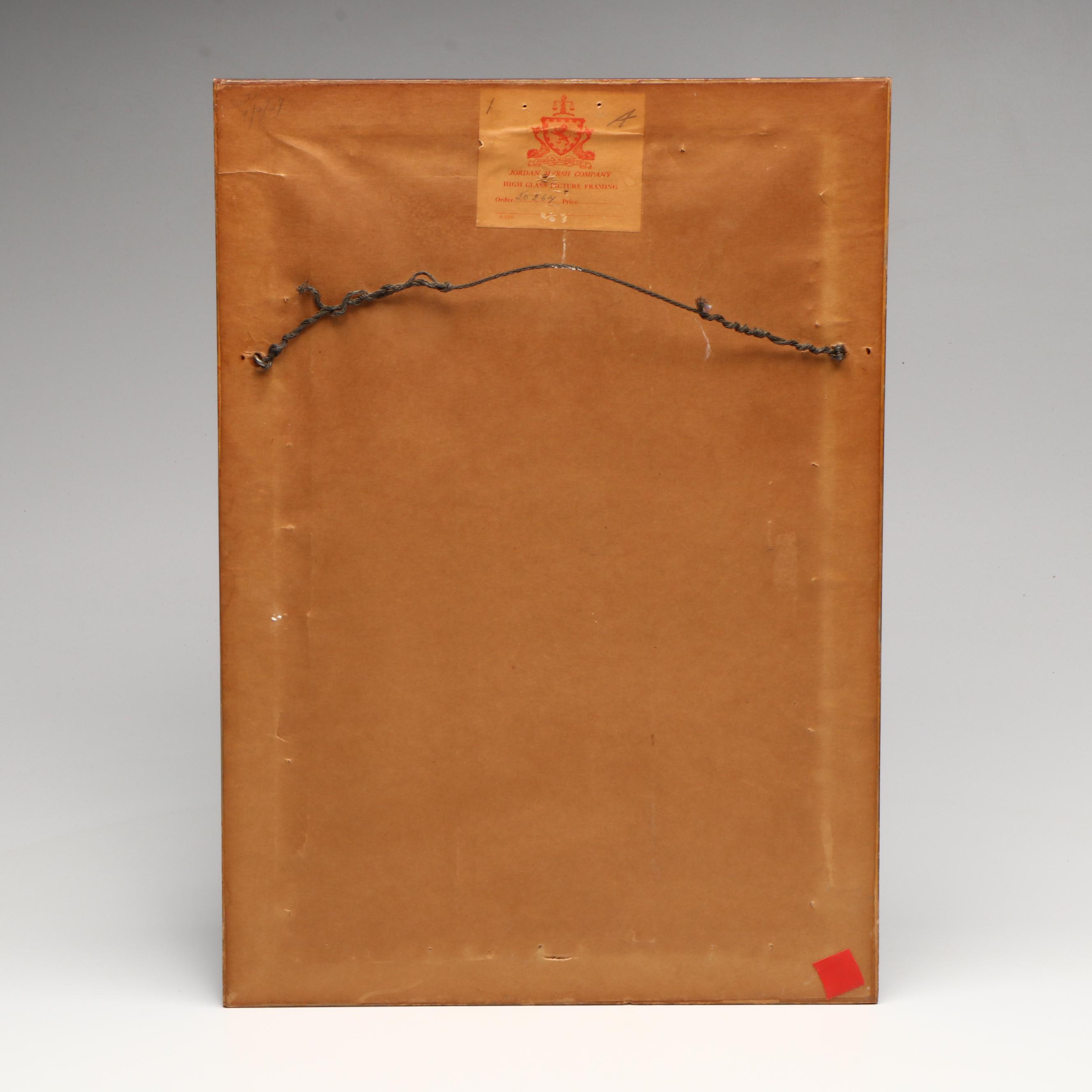 Antique/Vintage Chinese Republic Period Hand-Painted Porcelain Tile