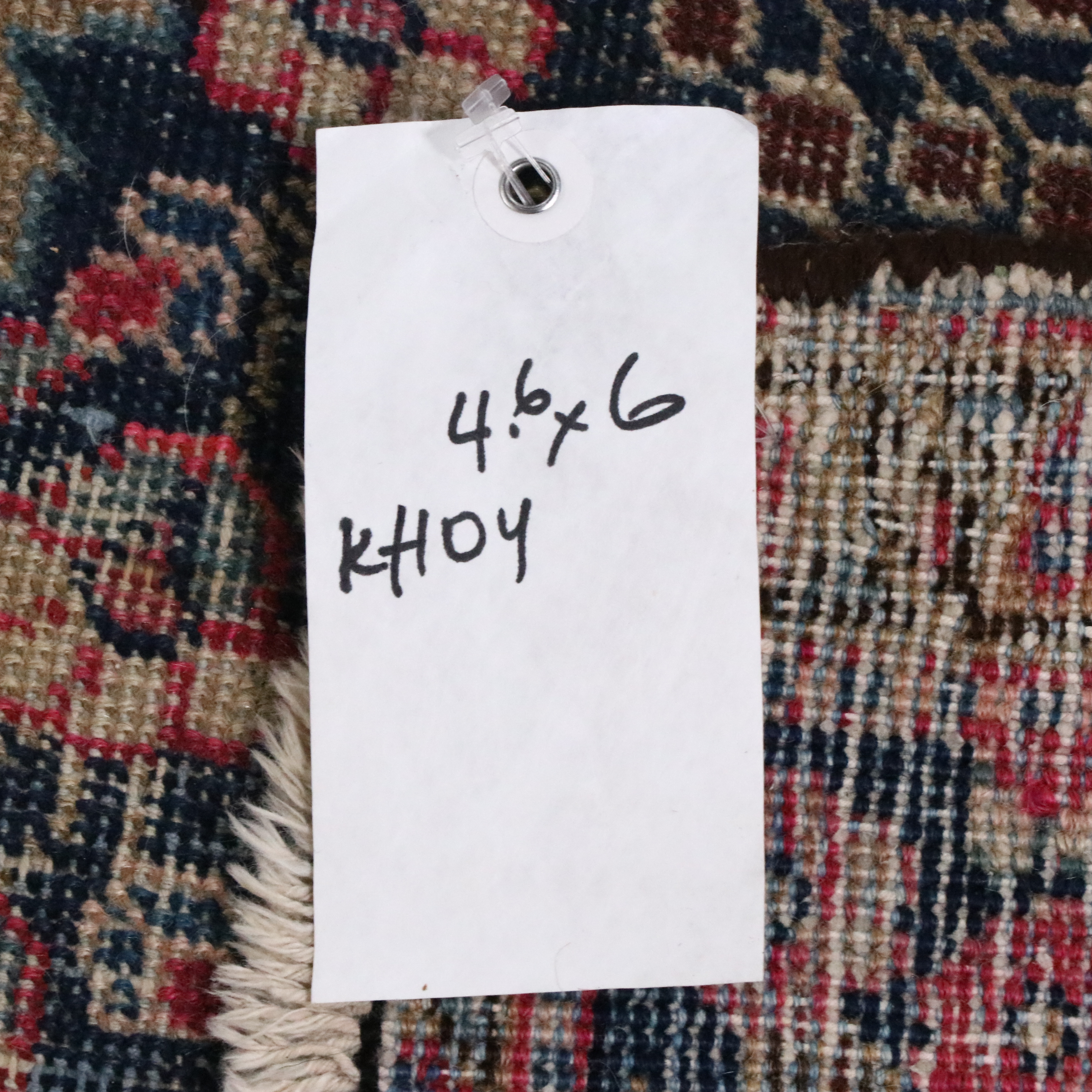 4'7 x 6'2 Hand-Knotted Persian Hamadan Area Rug