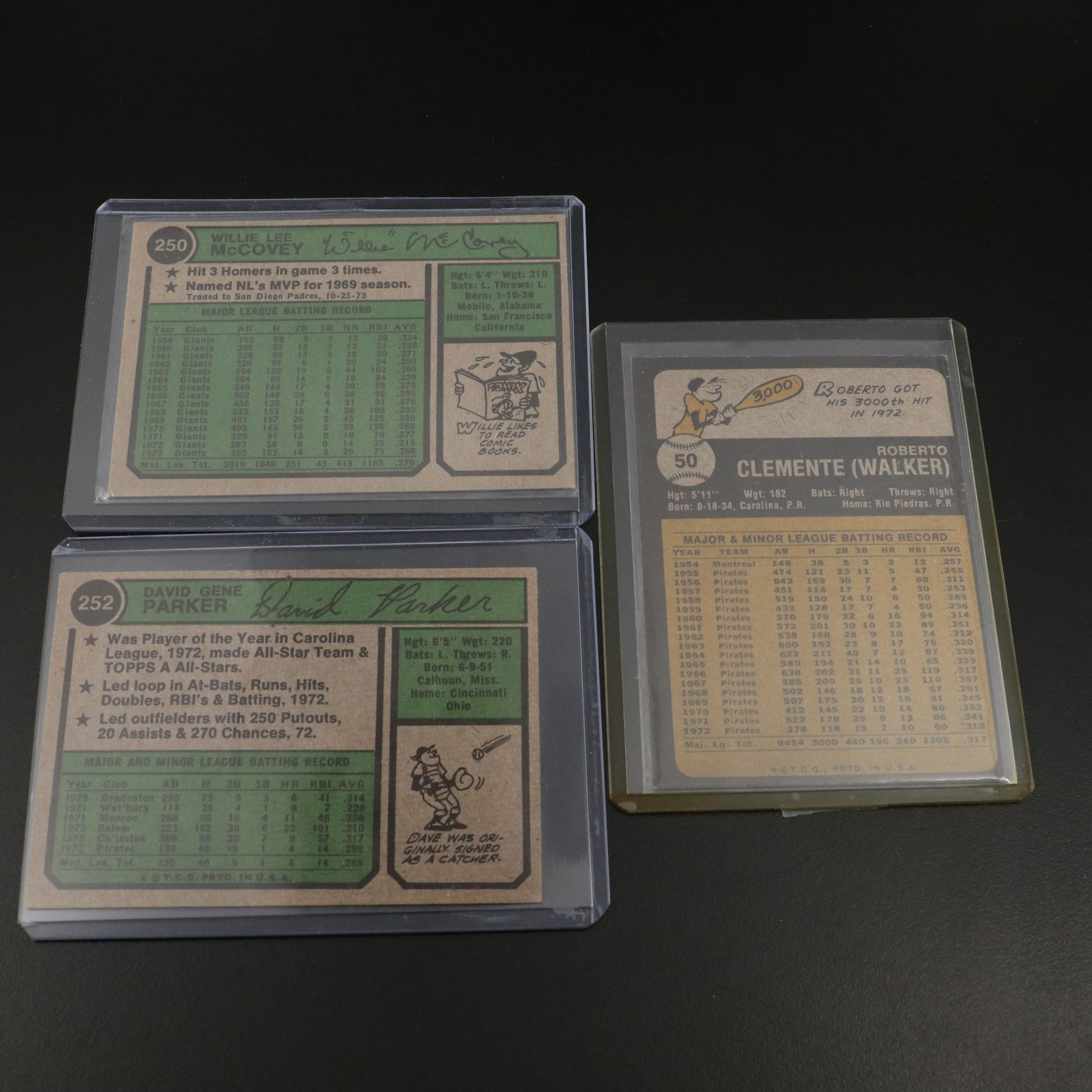 1973-1974 Topps Baseball Cards Featuring Dave Parker Rookie and More