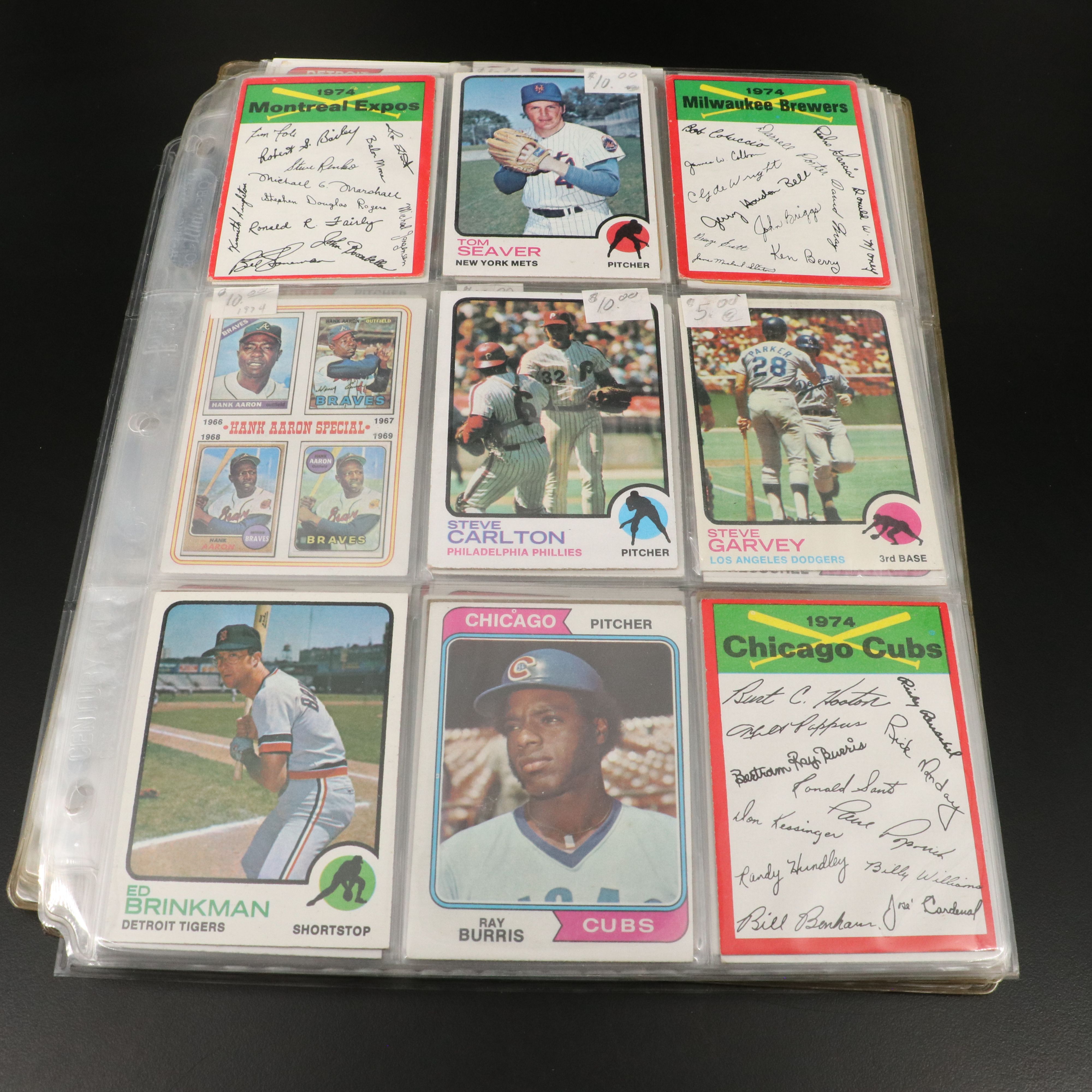 1973-1974 Topps Baseball Cards Featuring Dave Parker Rookie and More