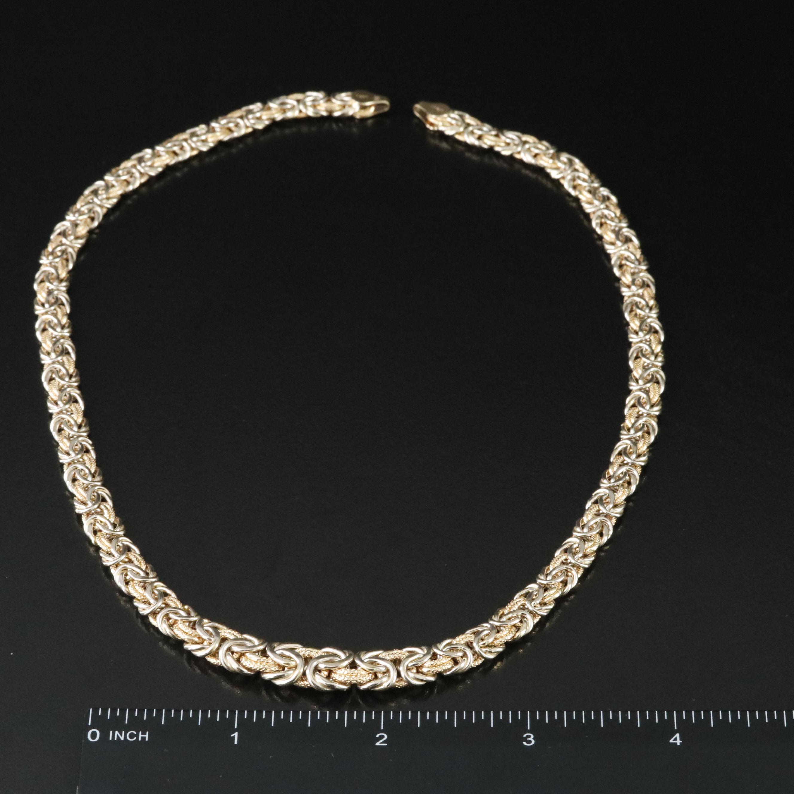 Repair Lot Italian 14K Byzantine Chain Necklace