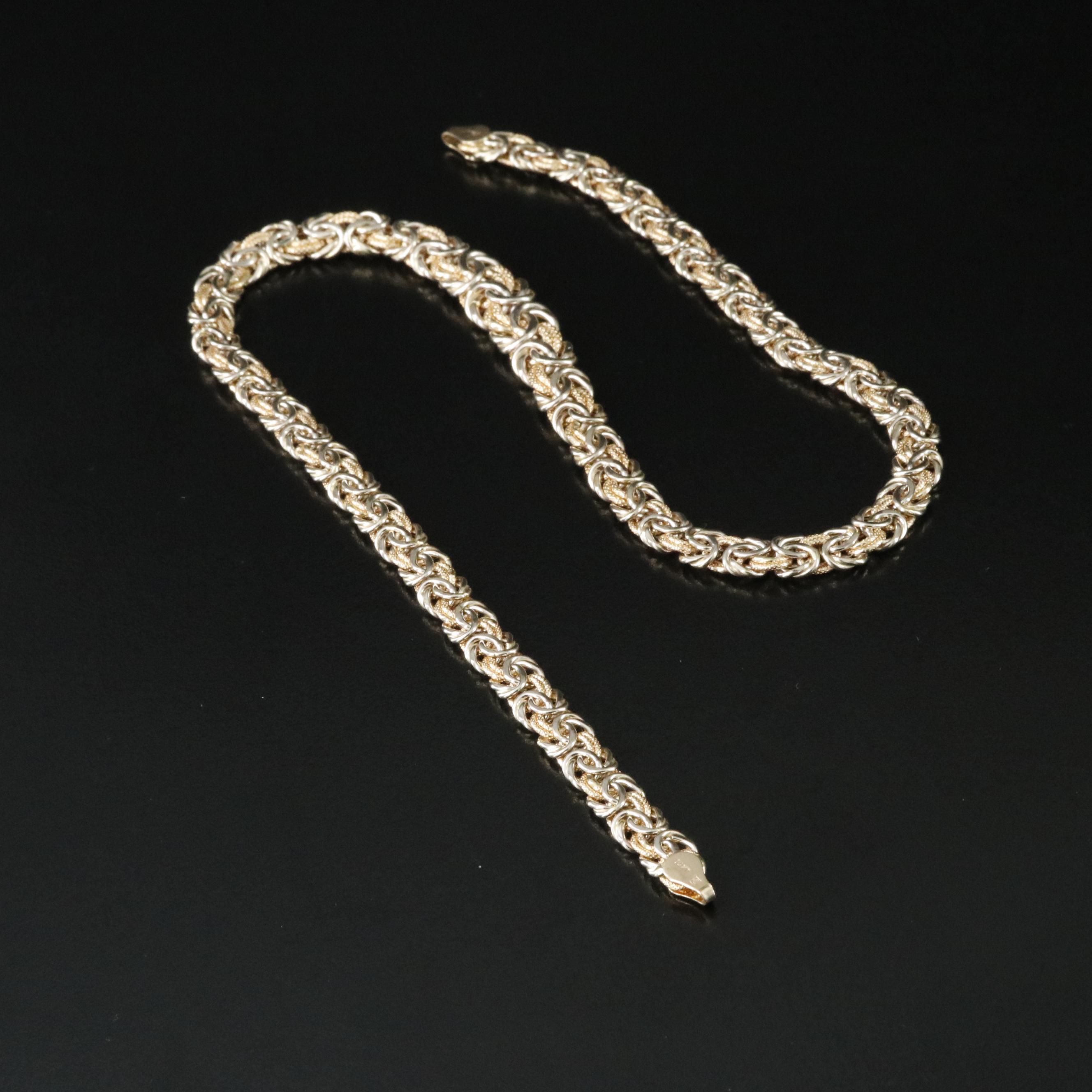 Repair Lot Italian 14K Byzantine Chain Necklace