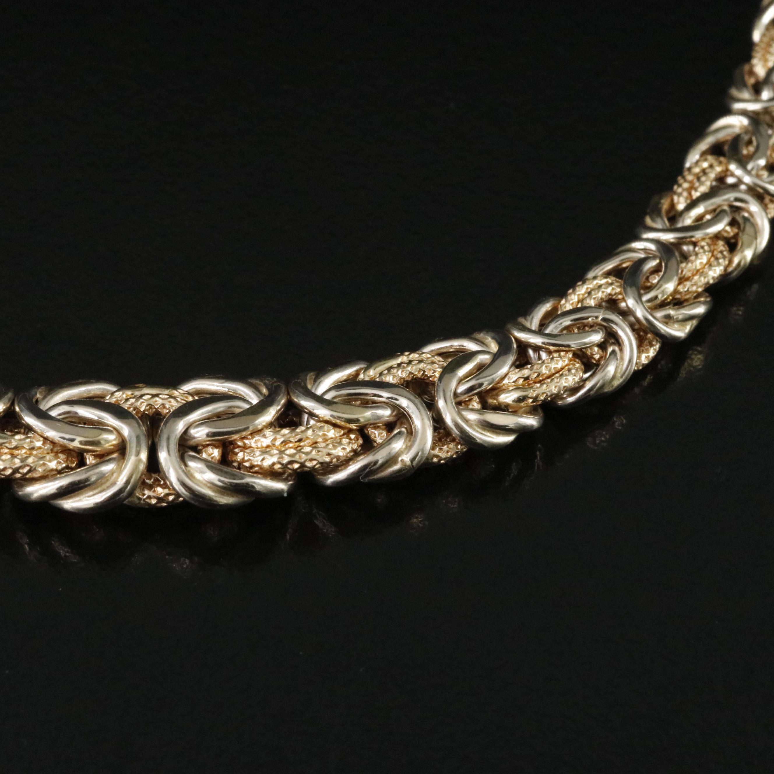 Repair Lot Italian 14K Byzantine Chain Necklace