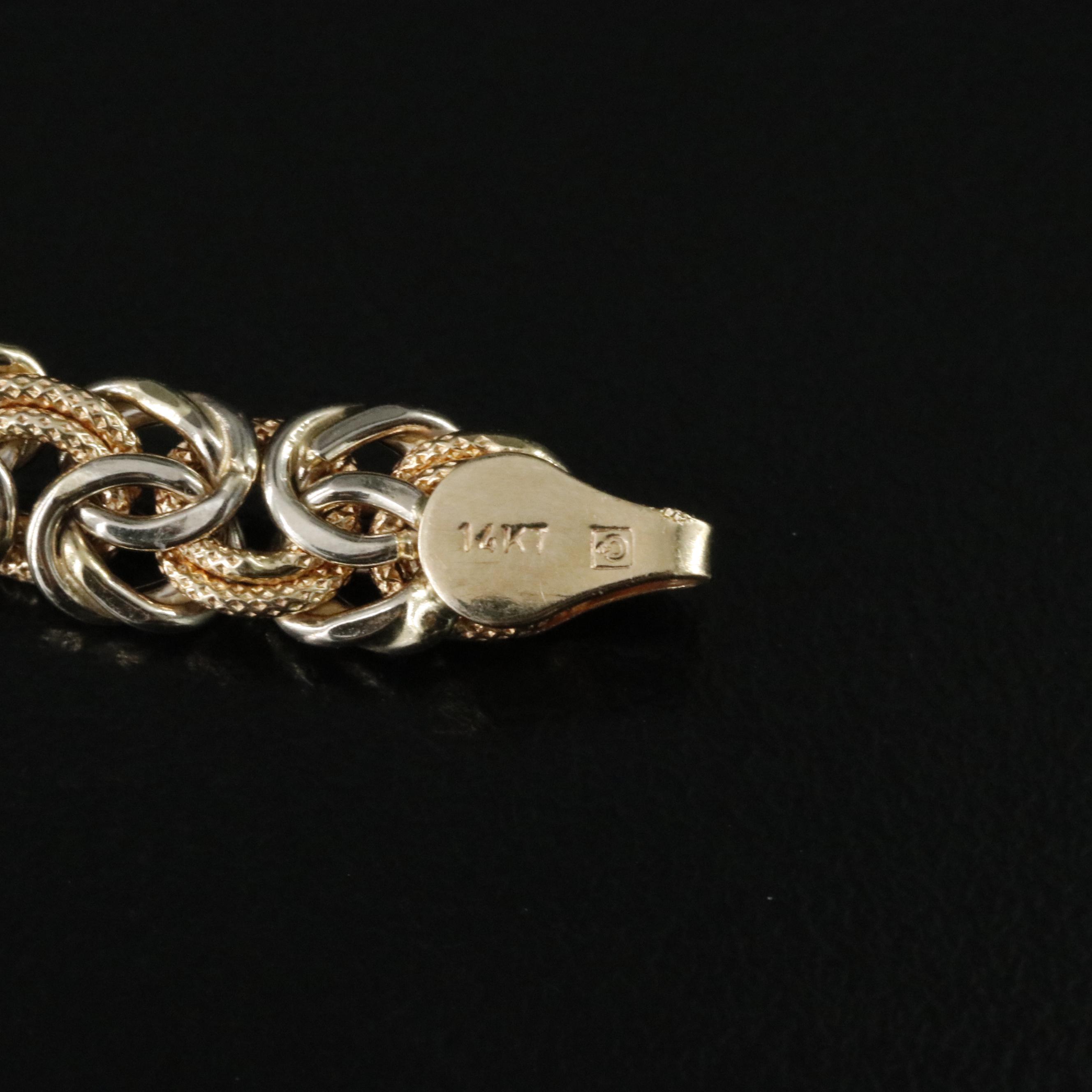 Repair Lot Italian 14K Byzantine Chain Necklace