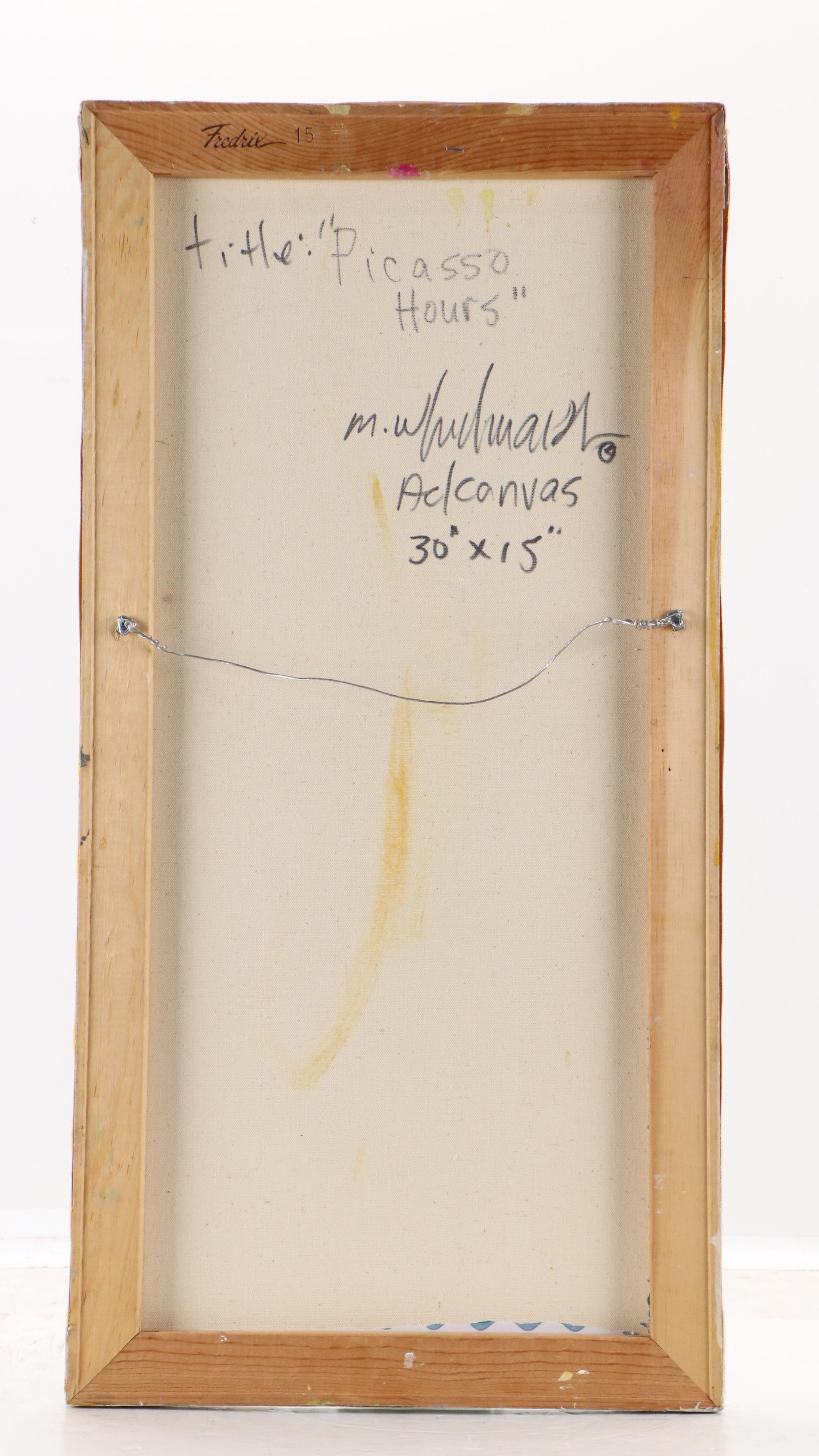 Mark Whitmarsh Floral Still Life Acrylic Painting "Picasso Hours," 2025