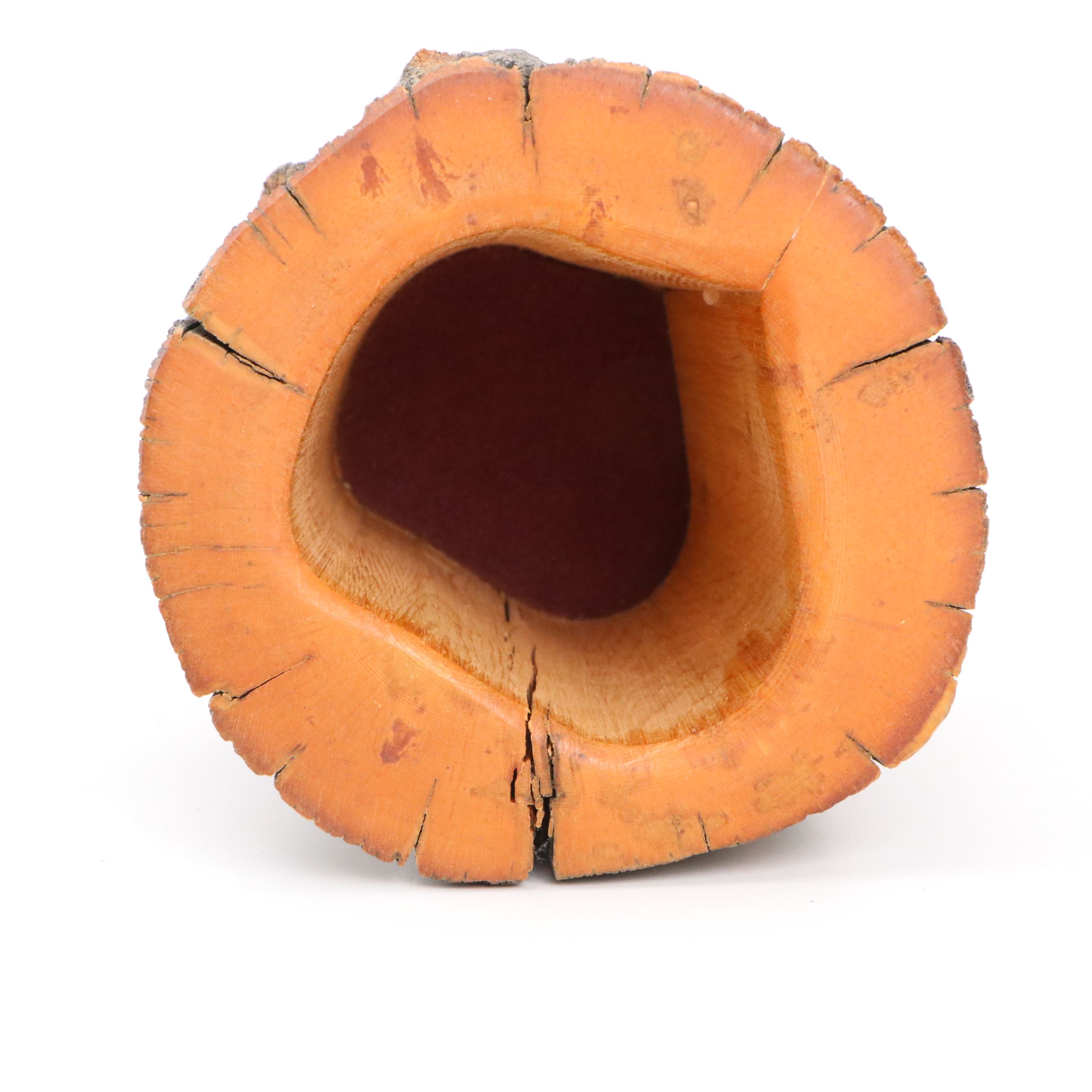 Spancraft Folk Art Carved Wood Mushroom Box